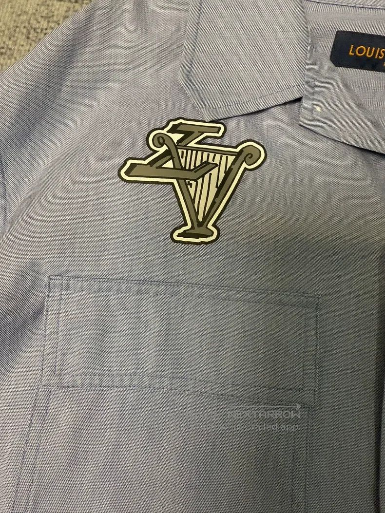 Louis Vuitton Louis Vuitton Blue long-sleeved shirt Size US L / EU 52-54 / 3 - 3 Thumbnail