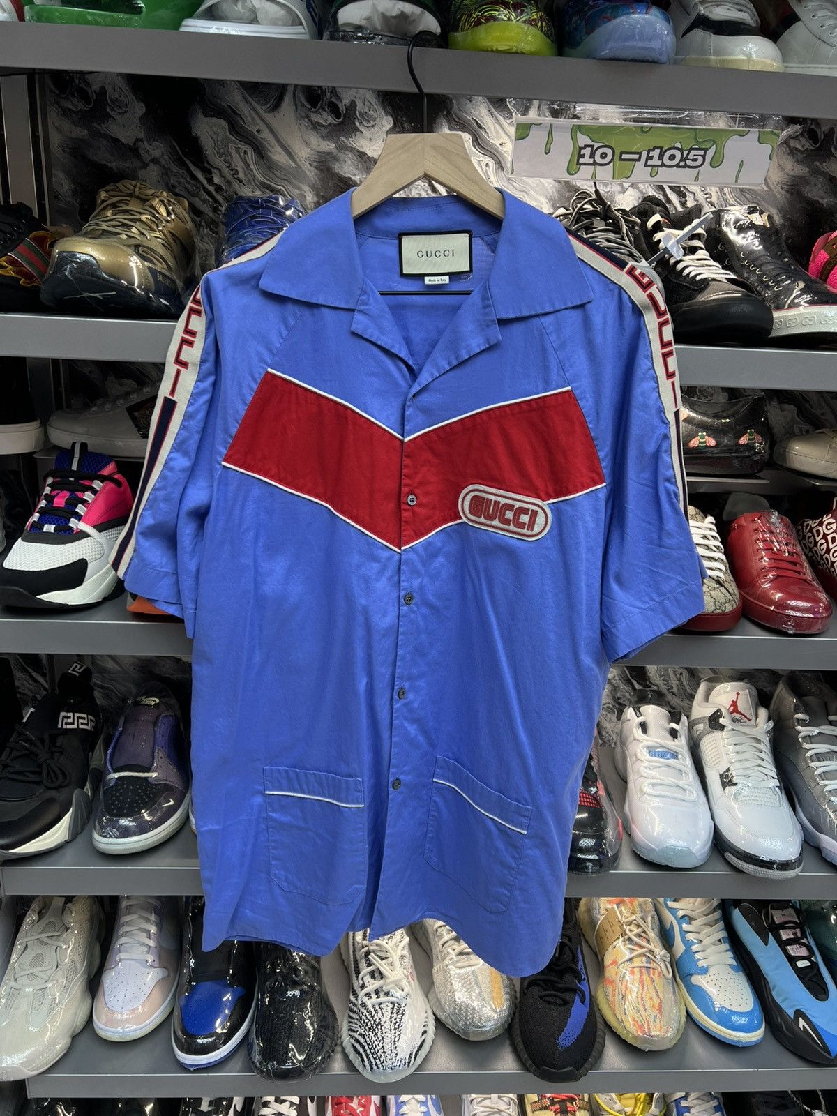 Gucci Gucci Bowling Patch Botton Up Tee Size US L / EU 52-54 / 3 - 1 Thumbnail