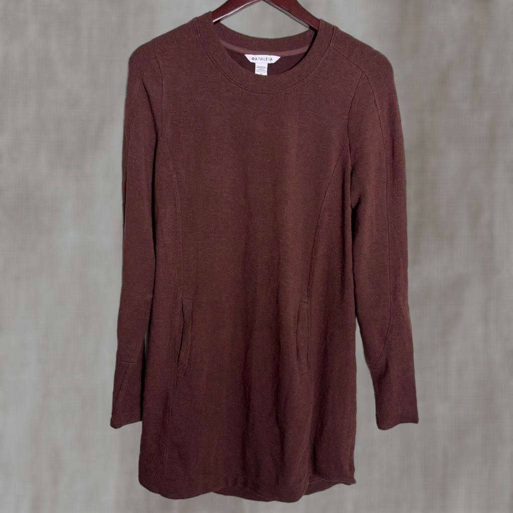 Athleta Athleta Balance Sweater Dress Casual Shift Pockets Brown Women Small Size S / US 4 / IT 40 - 1 Thumbnail