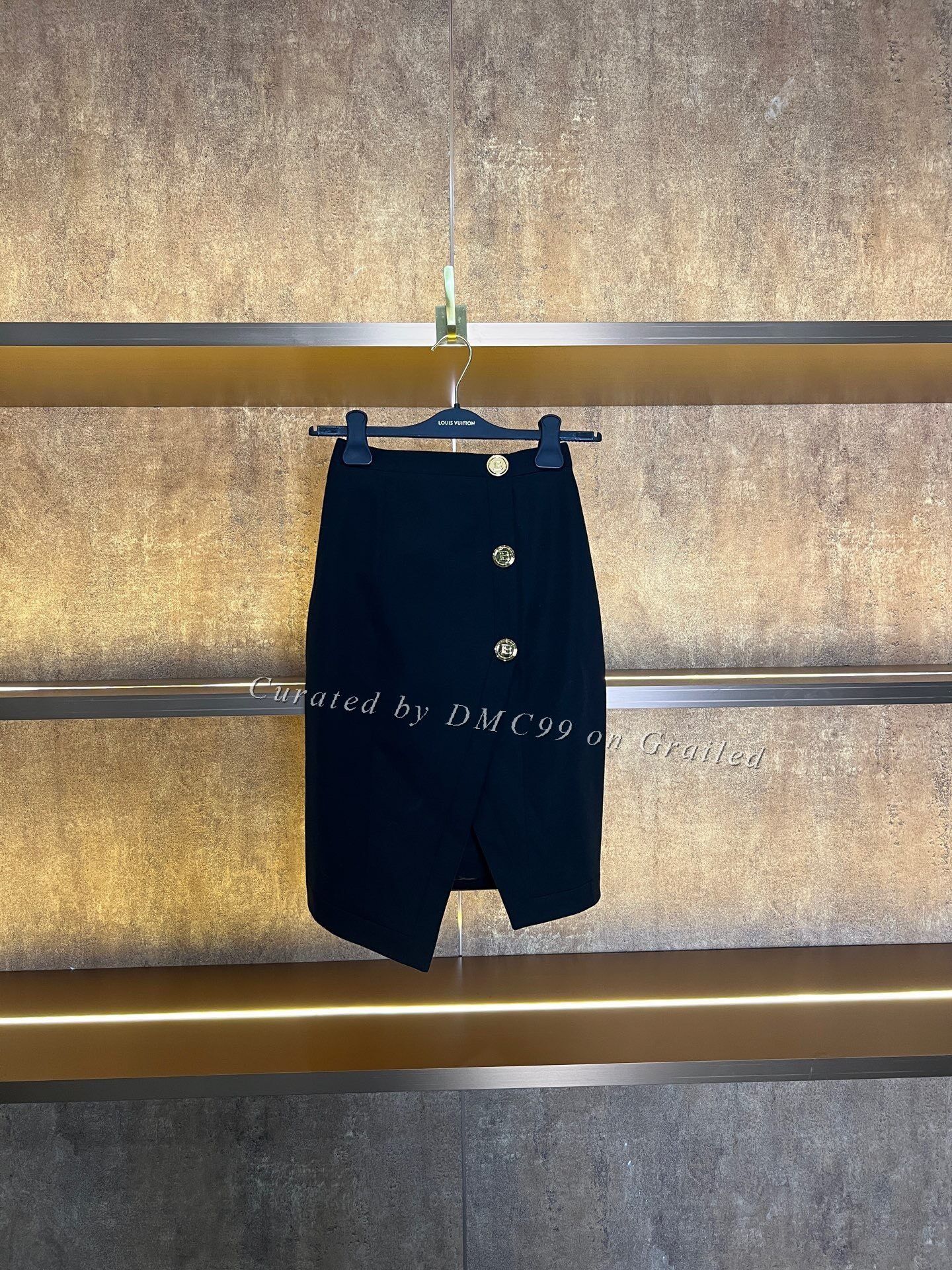 Balmain Balmain Gold Button Skirt Size 34" / US 12 / IT 48 - 1 Thumbnail