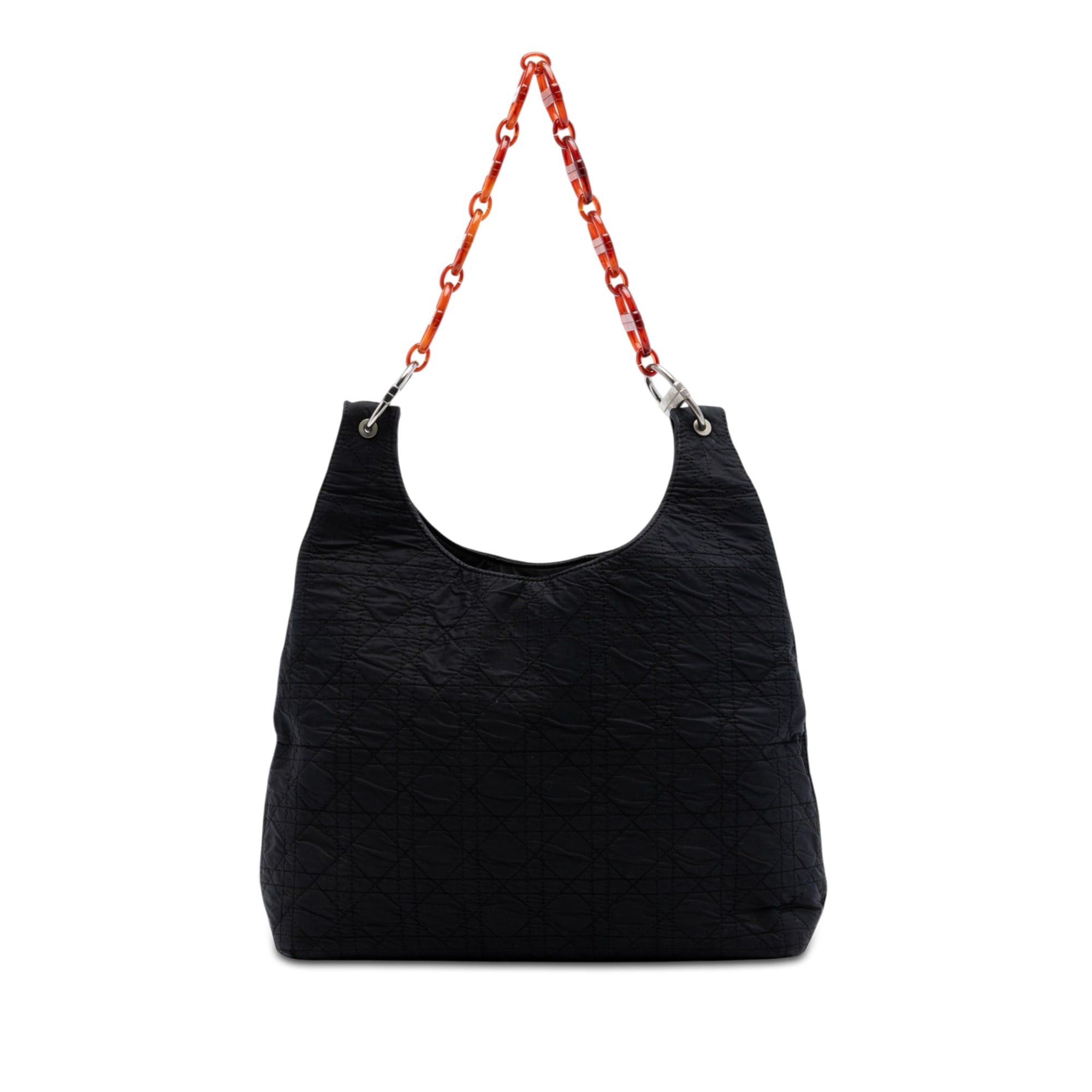 Dior Nylon Cannage Tortoise Shell Chain Tote Size ONE SIZE - 1 Thumbnail