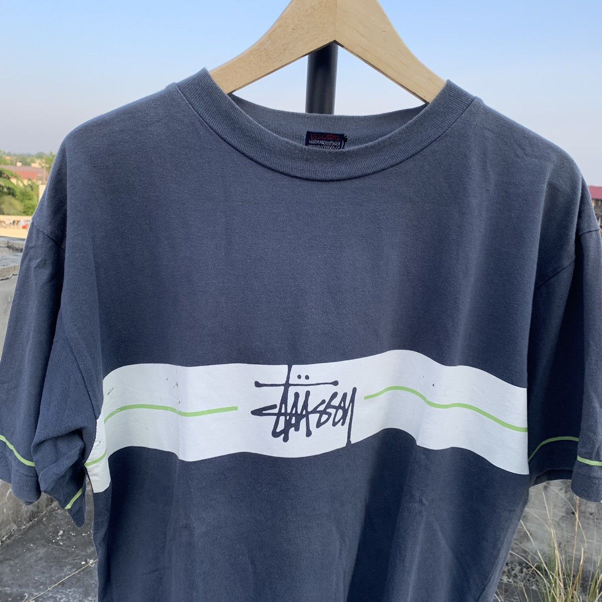 image of 80's Stussy Centre Logo in Navy, Men's (Size Medium)