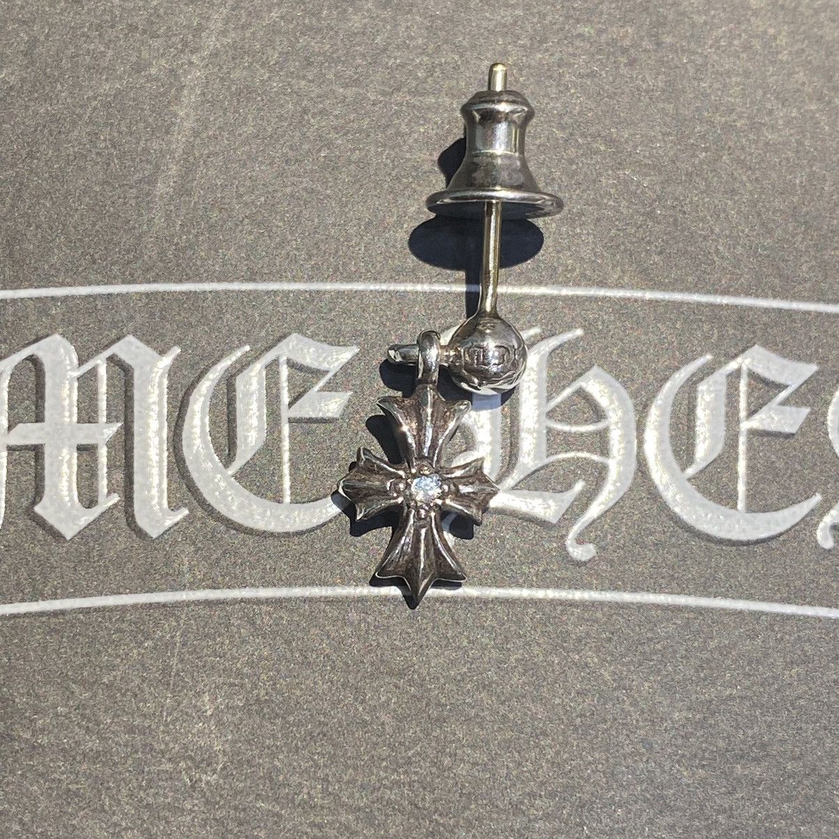 Chrome Hearts Chrome Hearts Tiny E silver diamond earring Size ONE SIZE - 3 Thumbnail