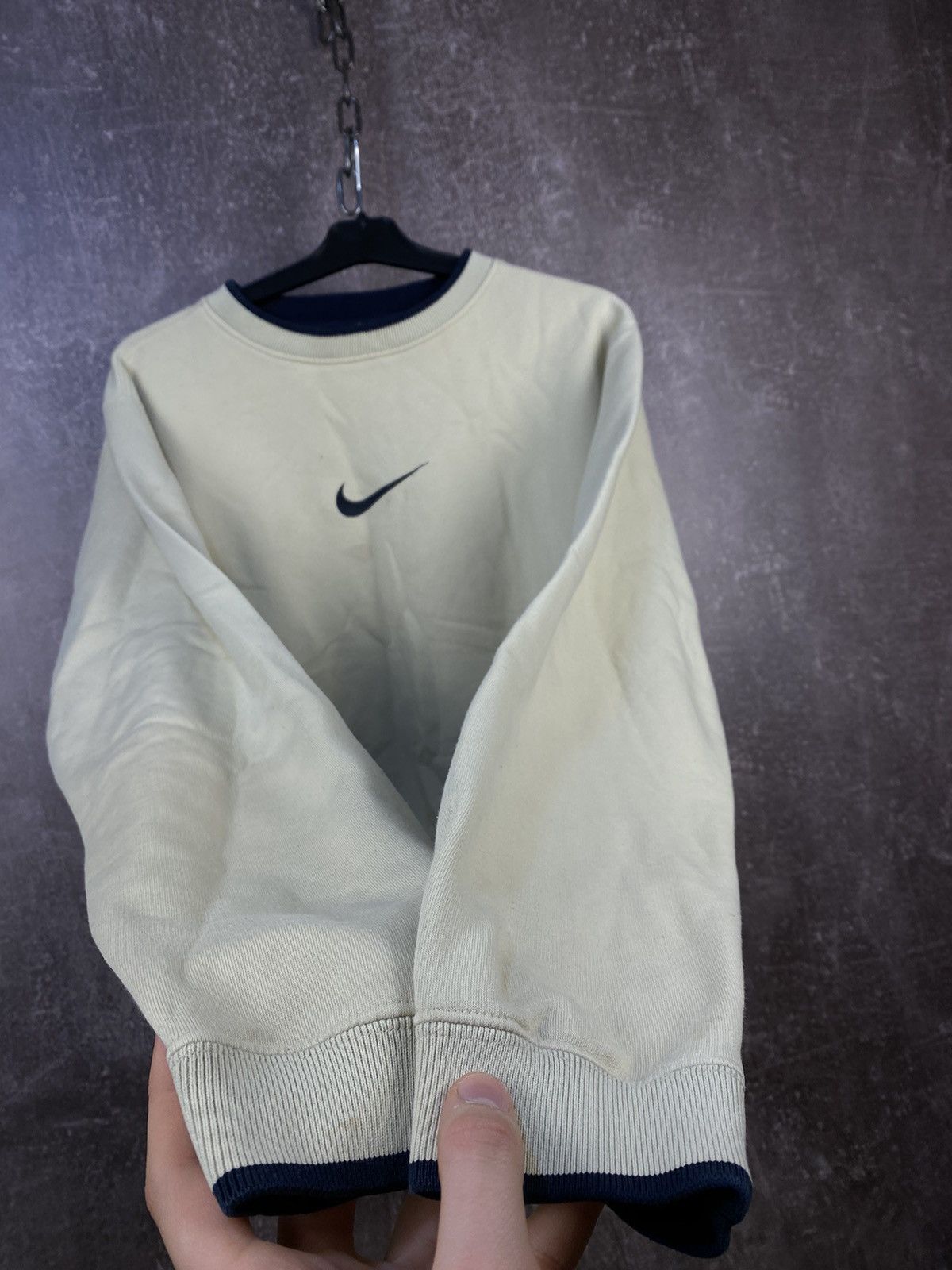 Nike × Vintage 90s Nike Swoosh Vintage Y2K Oversized Retro Sweatshirt Size US M / EU 48-50 / 2 - 4 Thumbnail