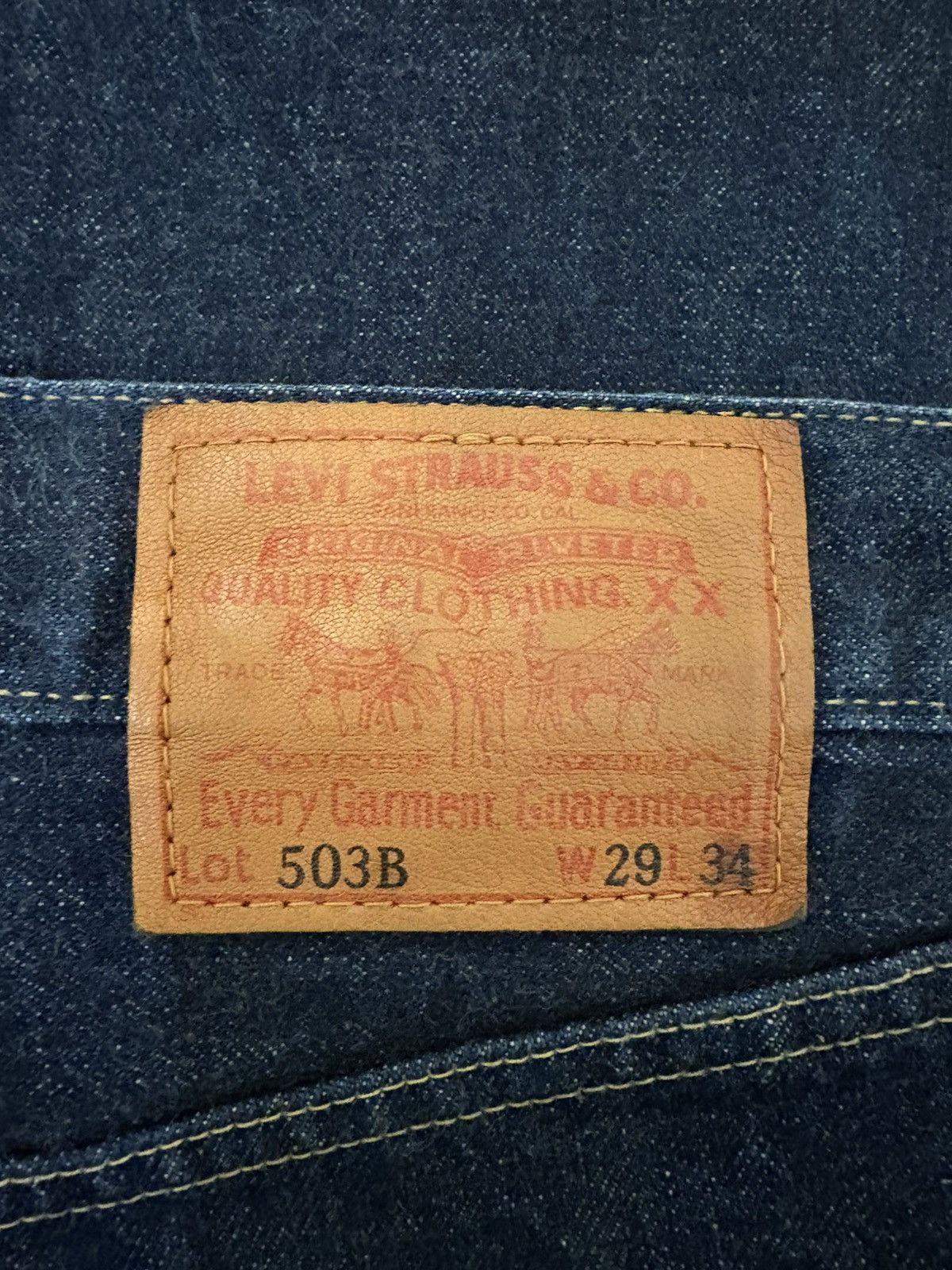 Levi's 90s Levi’s BigE 503B Indigo Selvedge Denim Jeans MadeinJapan Size US 29 - 6 Thumbnail