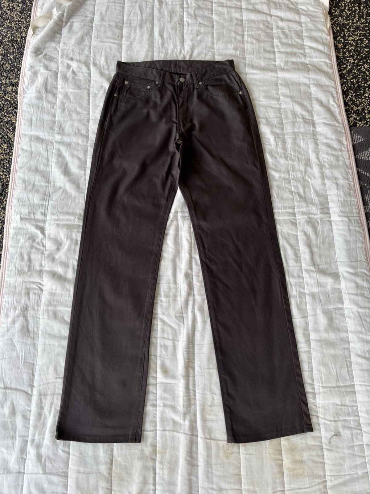 Helmut Lang Vintage Waxed Trouser Helmut Lang Style By Point Standard Size US 30 / EU 46 - 7 Thumbnail