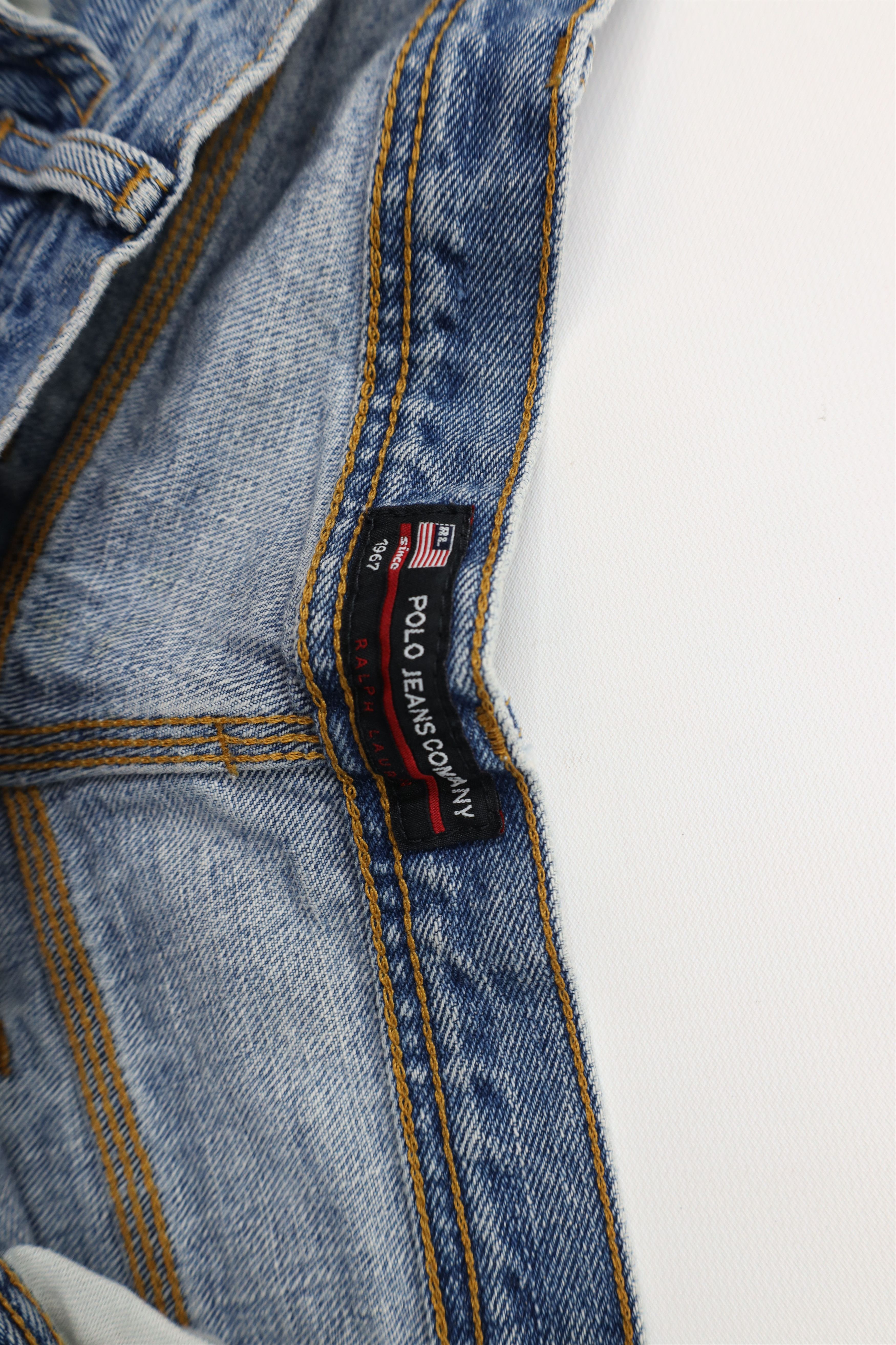 Ralph Lauren Vintage 90s Y2K Ralph Lauren Carpenter Dungaree Jeans Size US 36 / EU 52 - 9 Thumbnail