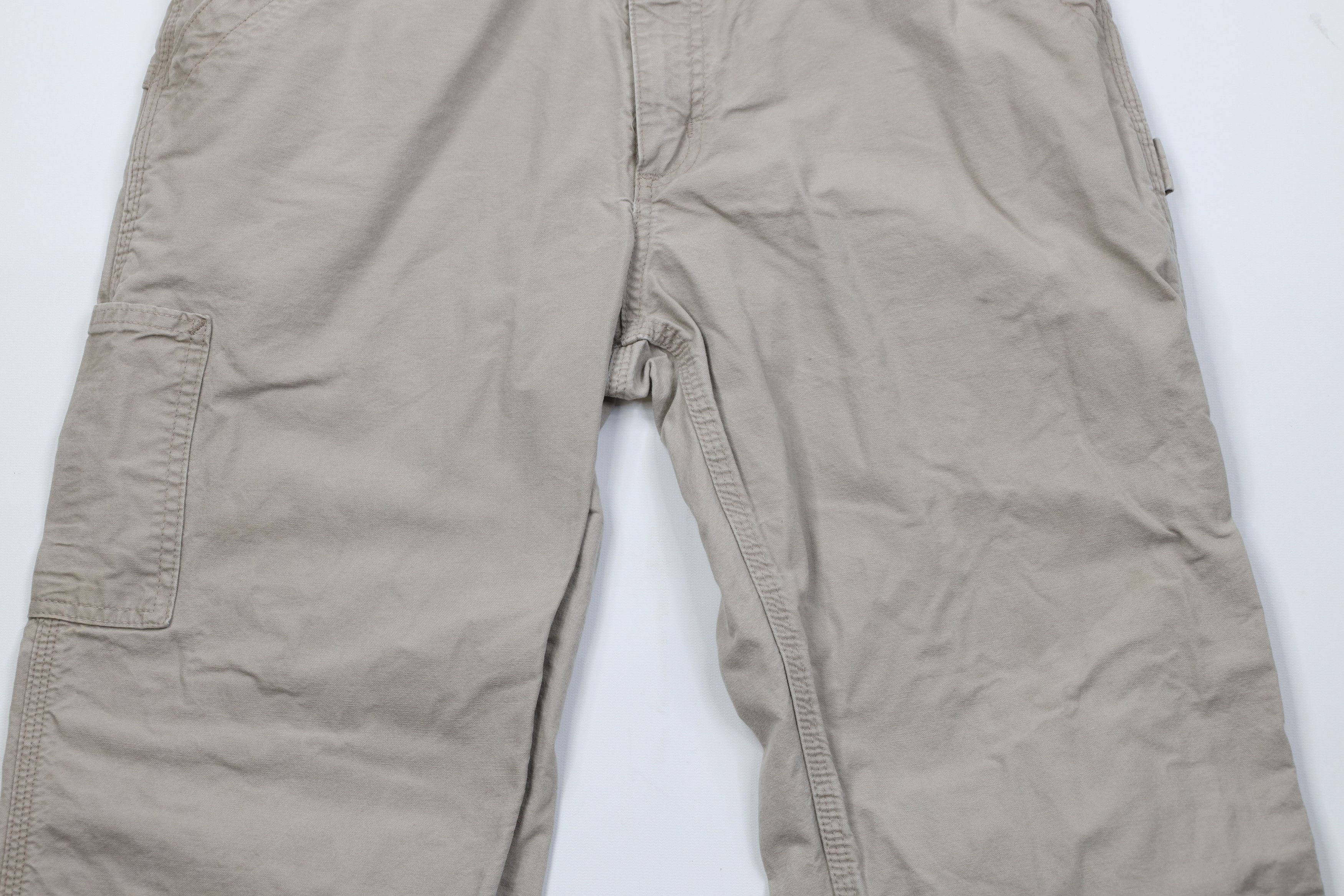Carhartt Vintage Y2K Carhartt Canvas Relaxed Wide Leg Dungaree Pants Size US 34 / EU 50 - 3 Thumbnail