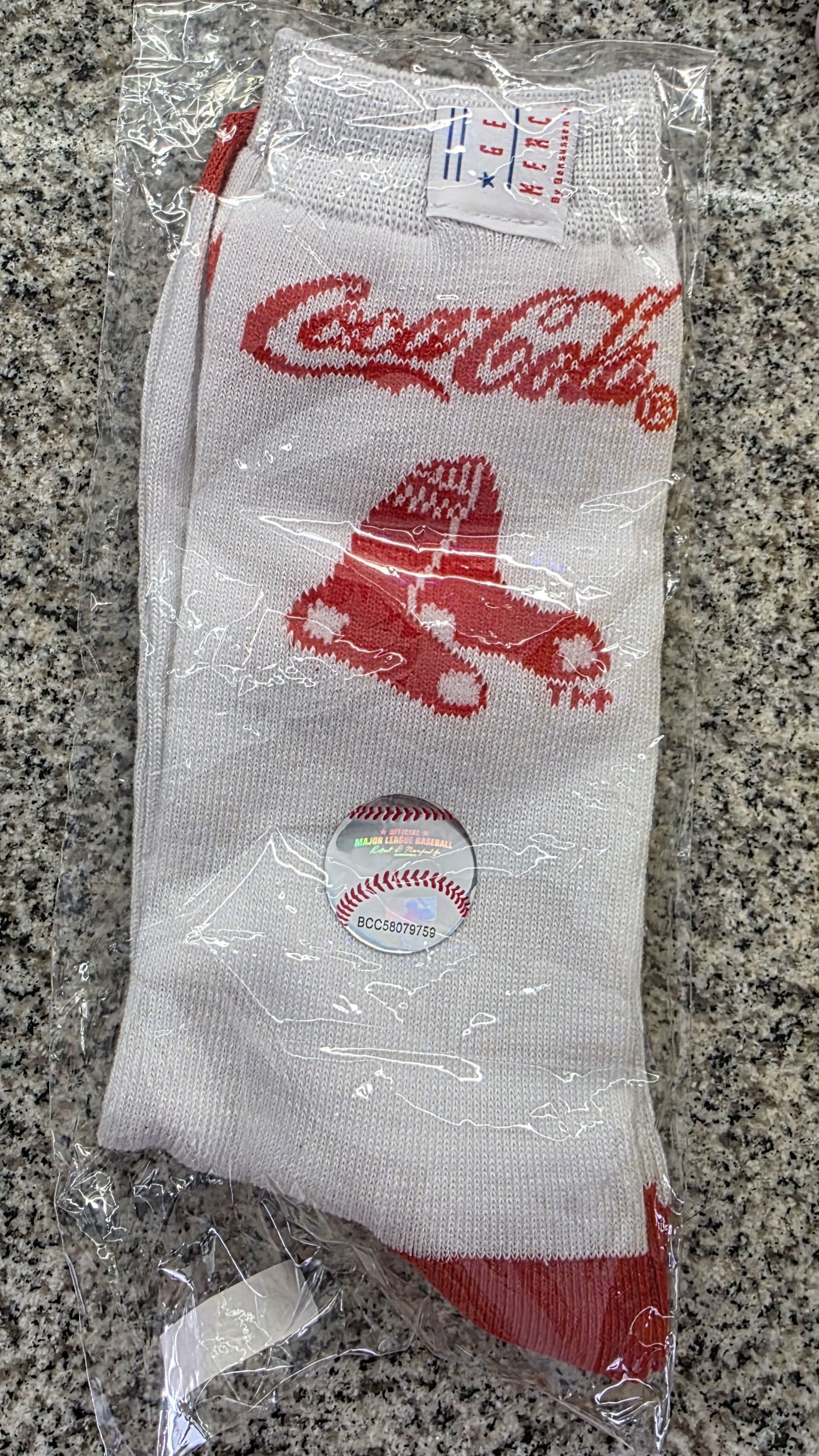 Coca Cola NWT Coca Cola Red Sox Socks MLB Limit World Series Win 2018 Size ONE SIZE - 1 Thumbnail