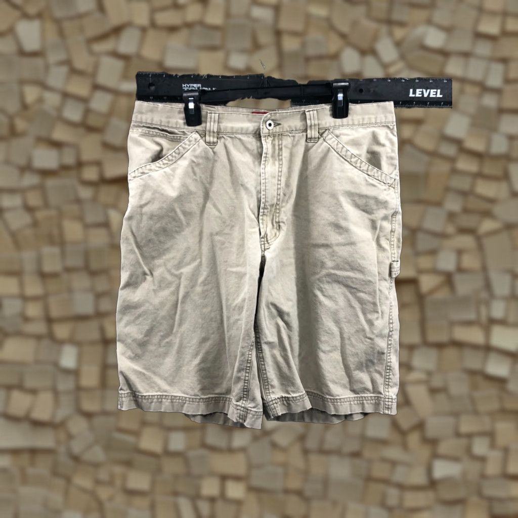 Old Navy Old Navy Canvas Carpenter Shorts Mens Size 38 Mid Rise Medium Wash Beige Size US 38 / EU 54 - 1 Thumbnail