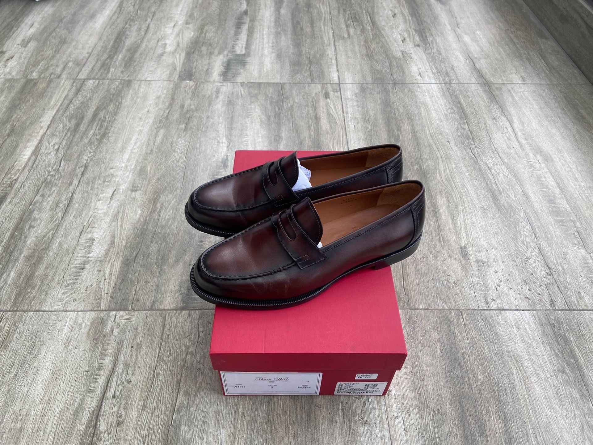 Japanese Brand Thom Wills Leather Slip-On Loafers Size US 8 / EU 41 - 2 Thumbnail