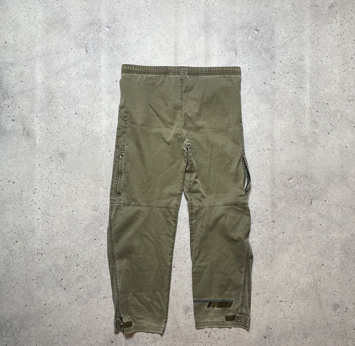 Nike Vintage Avant Garde Cargo Pants Nike Swoosh Y2K Drill Size US 30 / EU 46 - 2 Thumbnail