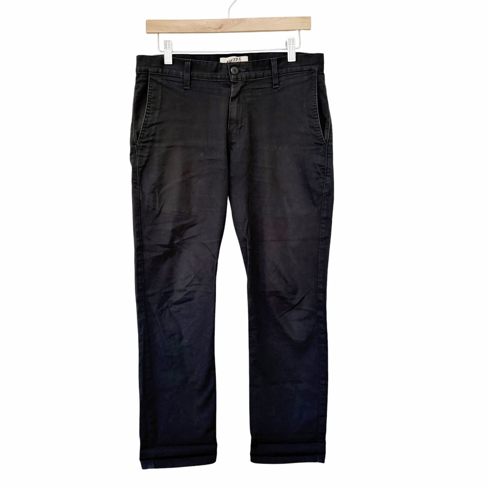 Naked & Famous Naked & Famous Slim Chino Flat Front Pants Sz 31x27 Size US 31 - 1 Thumbnail