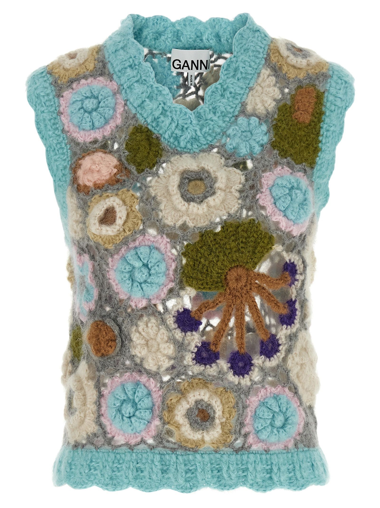 Ganni 'Dreamy Floral' Vest Size S / US 4 / IT 40 - 1 Thumbnail