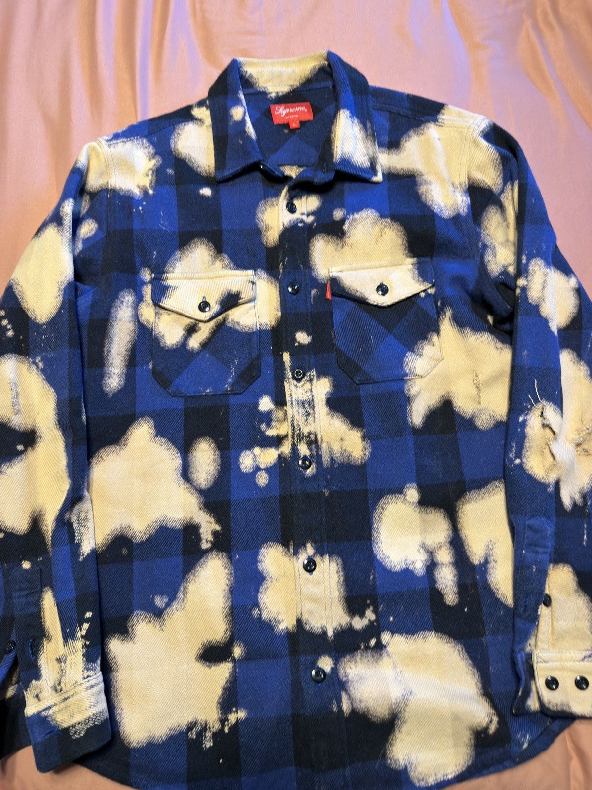 Supreme SUPREME BUFFALO BLEACHED HEAVYWEIGHT FLANNEL Size US L / EU 52-54 / 3 - 3 Thumbnail