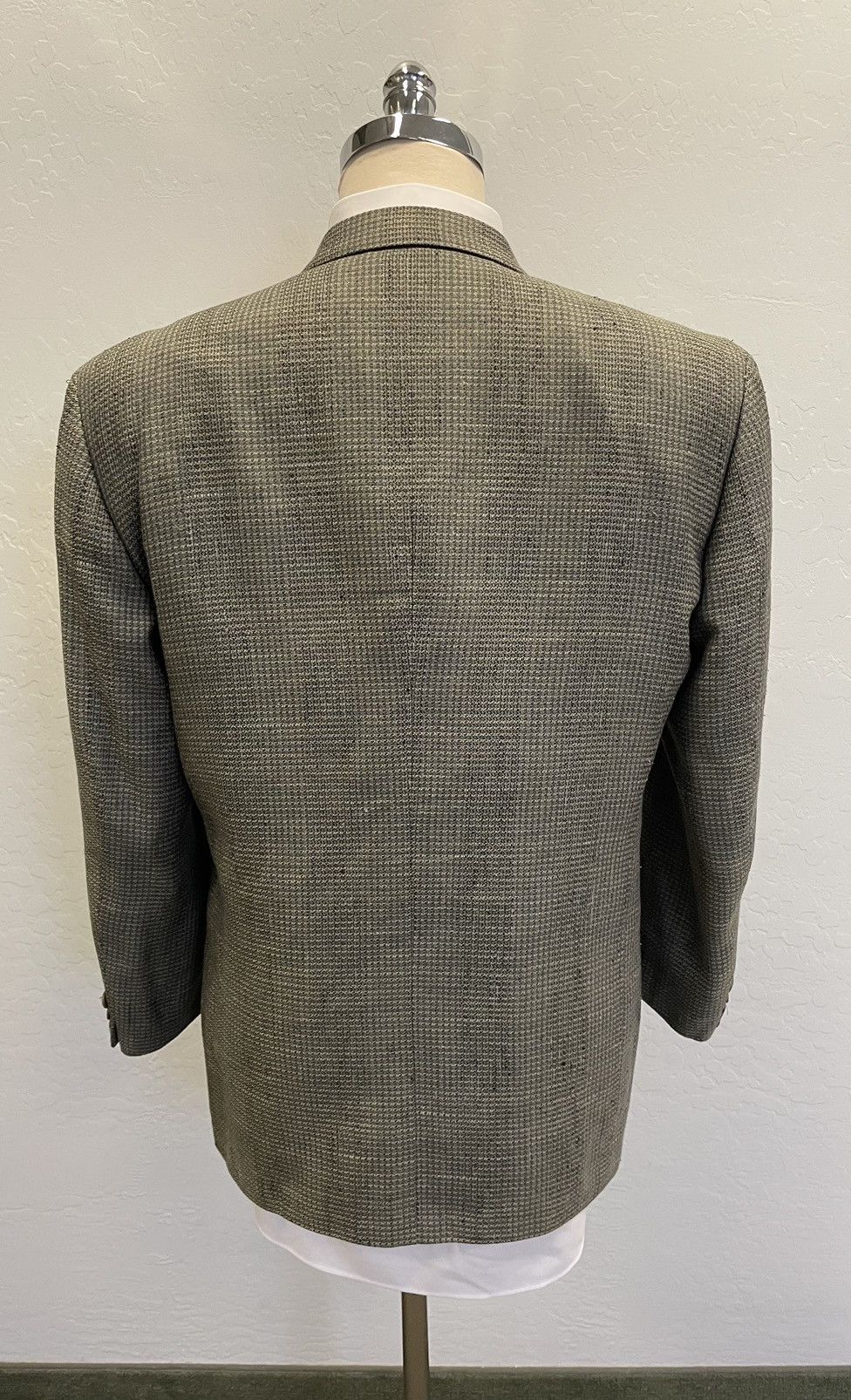 Giorgio Armani × Vintage Iridescent Silk Tweed Jacket Size 42R - 4 Thumbnail