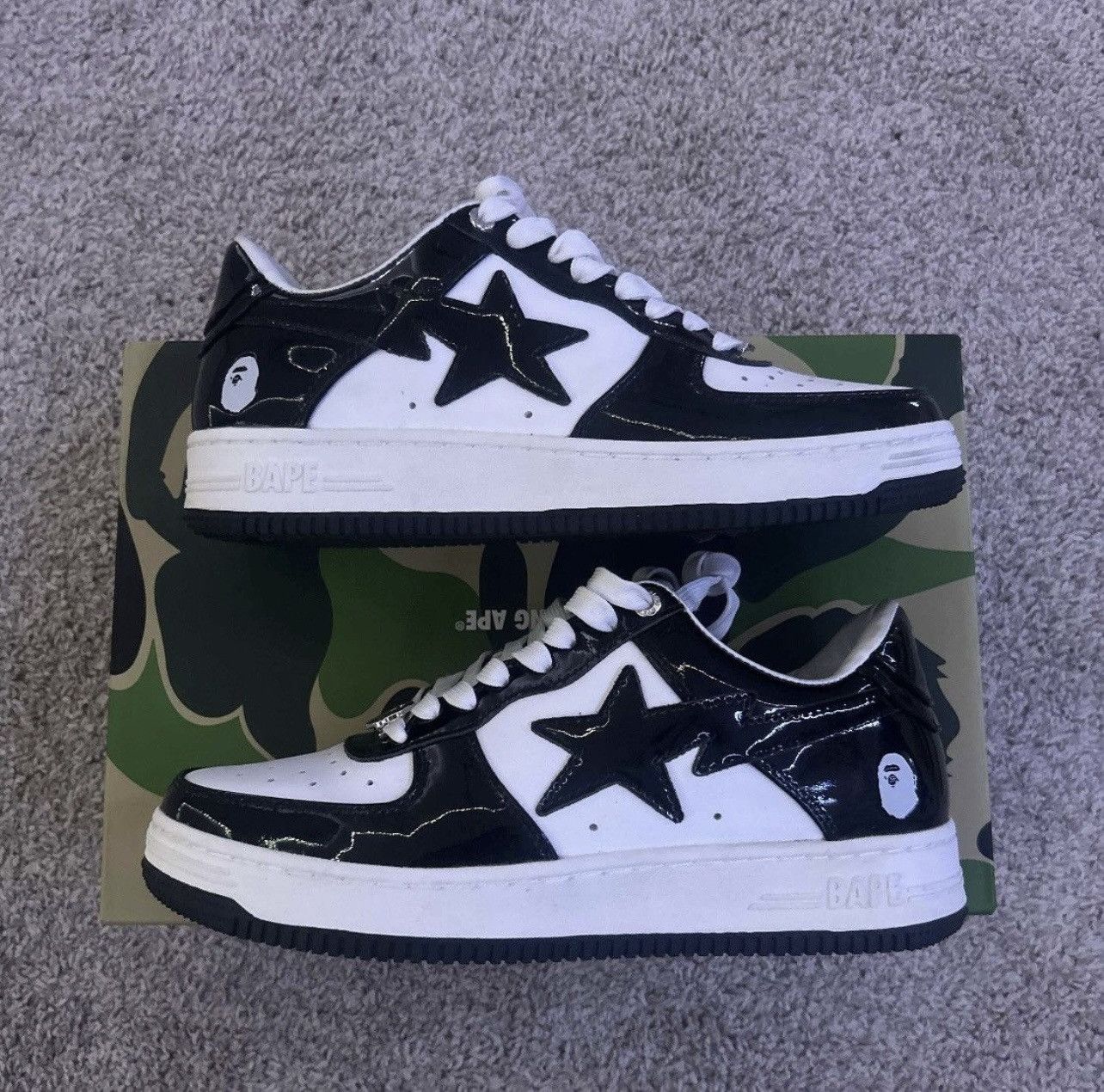 Bape Bapesta 'Black' Size US 9 / EU 42 - 2 Thumbnail