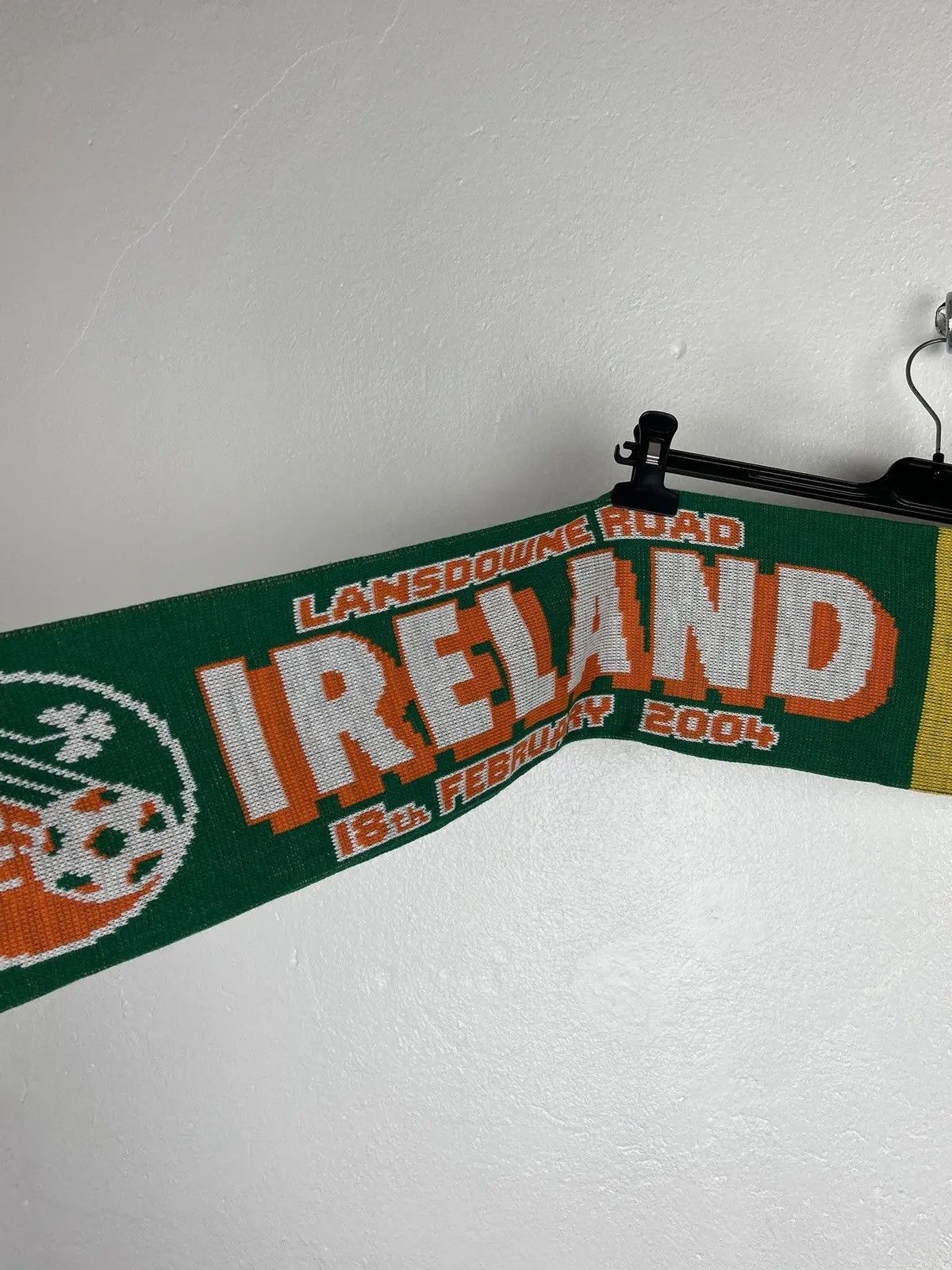 Vintage 00s FAI Ireland vs CBF Brasil 2004 Football Soccer Scarf Size ONE SIZE - 5 Thumbnail