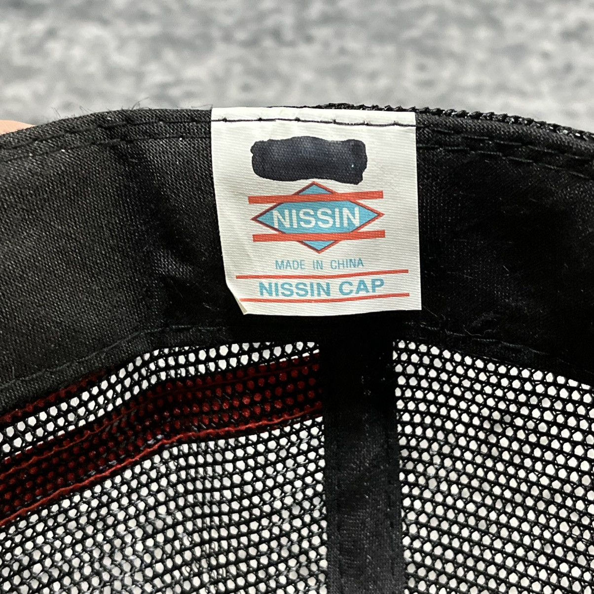 Vintage Vintage 90s Concrete Mesh Three Stripe Trucker Hat Snapback Size ONE SIZE - 8 Thumbnail