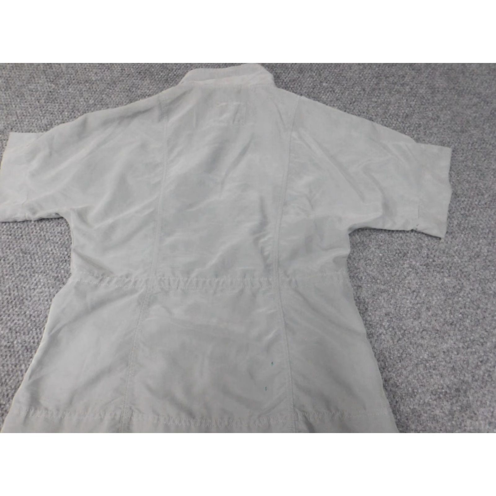 Ann Taylor Ann Taylor Loft Jacket Short Sleeve Gray Zip Modal Rayon Spring Fall Mid-Length Casual Women's M.jpg Size 32" / US 10 / IT 46 - 7 Thumbnail