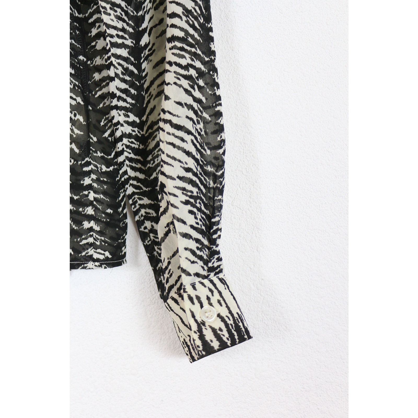 Valentino VAL by Valentino Zebra Printed Shirt Blouse IT 38 Size XS / US 0-2 / IT 36-38 - 7 Thumbnail