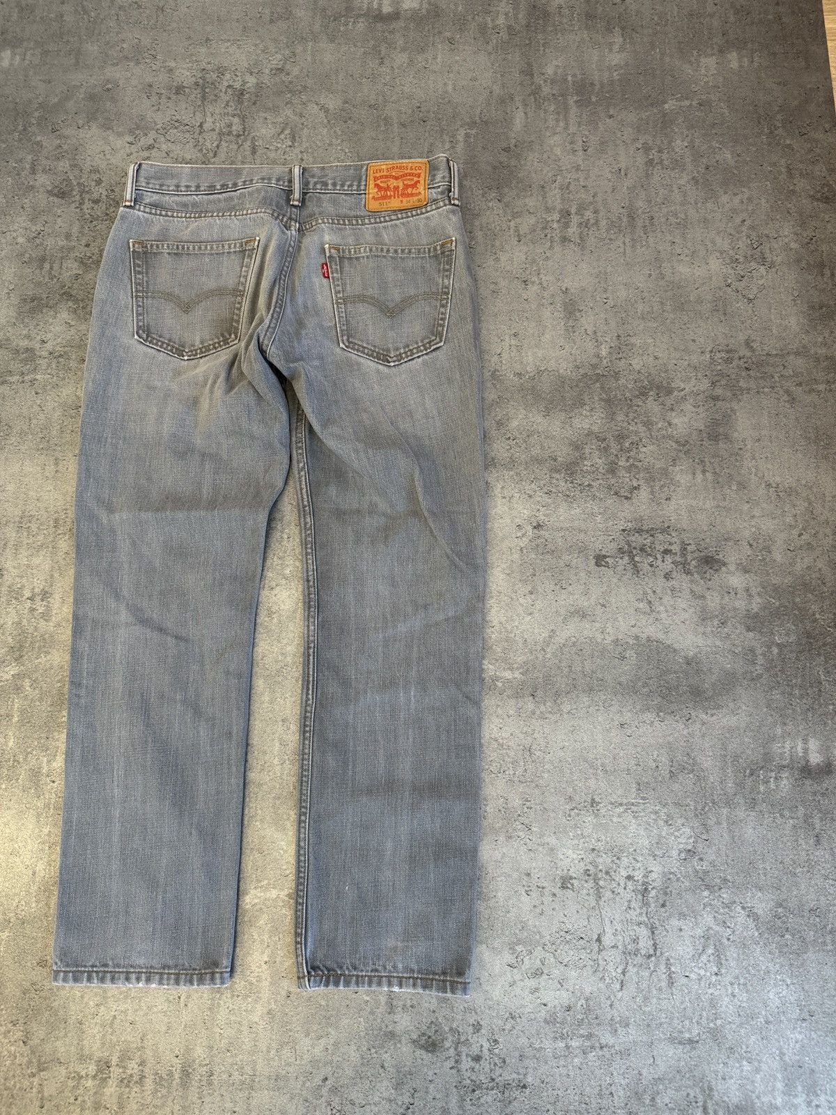 Levi's × Vintage Levi’s 511 baggy jeans denim grey vintage rap skate logo y2k Size US 34 / EU 50 - 2 Thumbnail