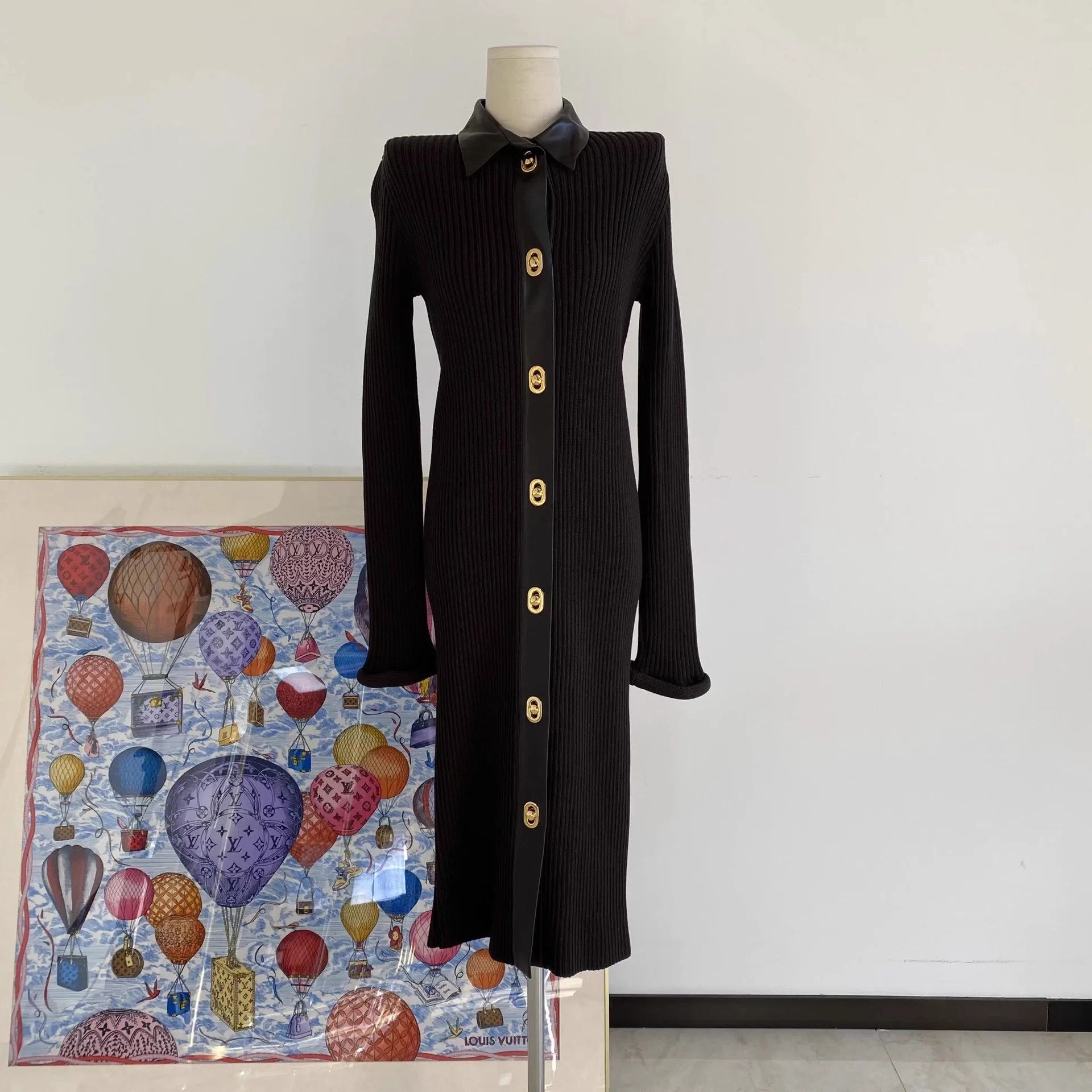 Bottega Veneta Bottega Veneta dark knit long cardigan S Size S / US 4 / IT 40 - 2 Thumbnail