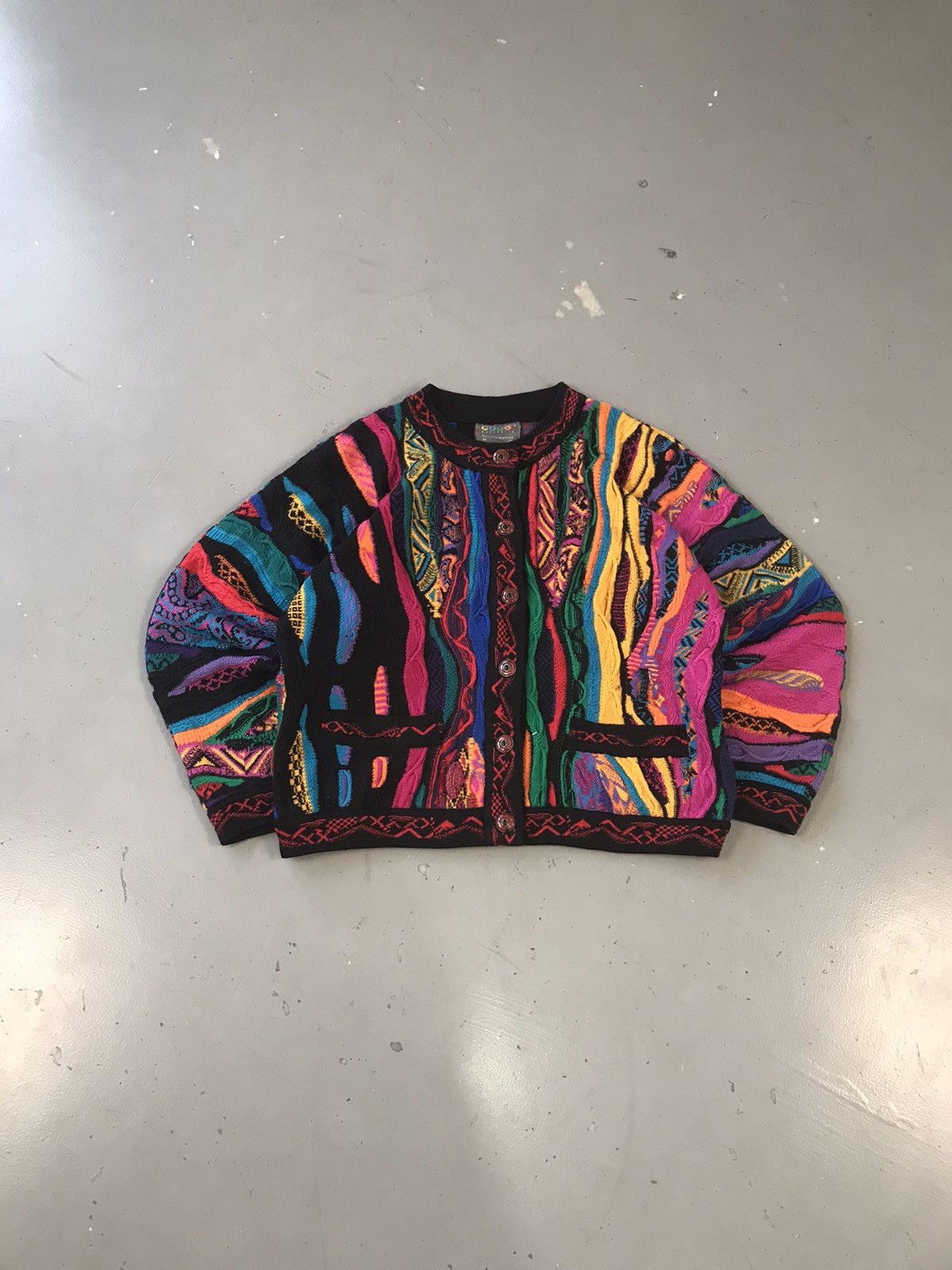 Vintage】COOGI 3D KNIT CARDIGAN
