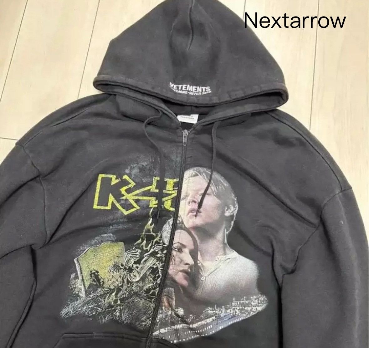 Vetements Vetements 19ss Viktor Tsoi Zipper Hoodie 2410