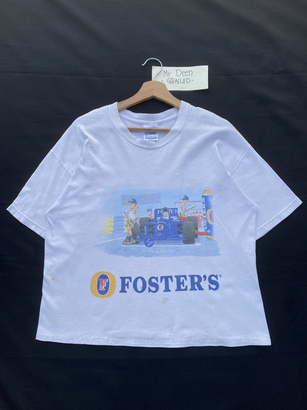 Vintage Rare Vintage 90s Foster’s Formula One Racing Team Tshirt Size US M / EU 48-50 / 2 - 1 Thumbnail