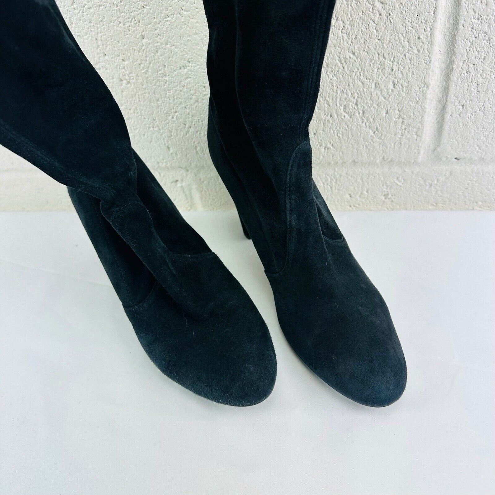 Stuart Weitzman Stuart Weitzman Highland Boots Black Suede Heeled Sz 5.5 Size US 5.5 / IT 35.5 - 8 Thumbnail