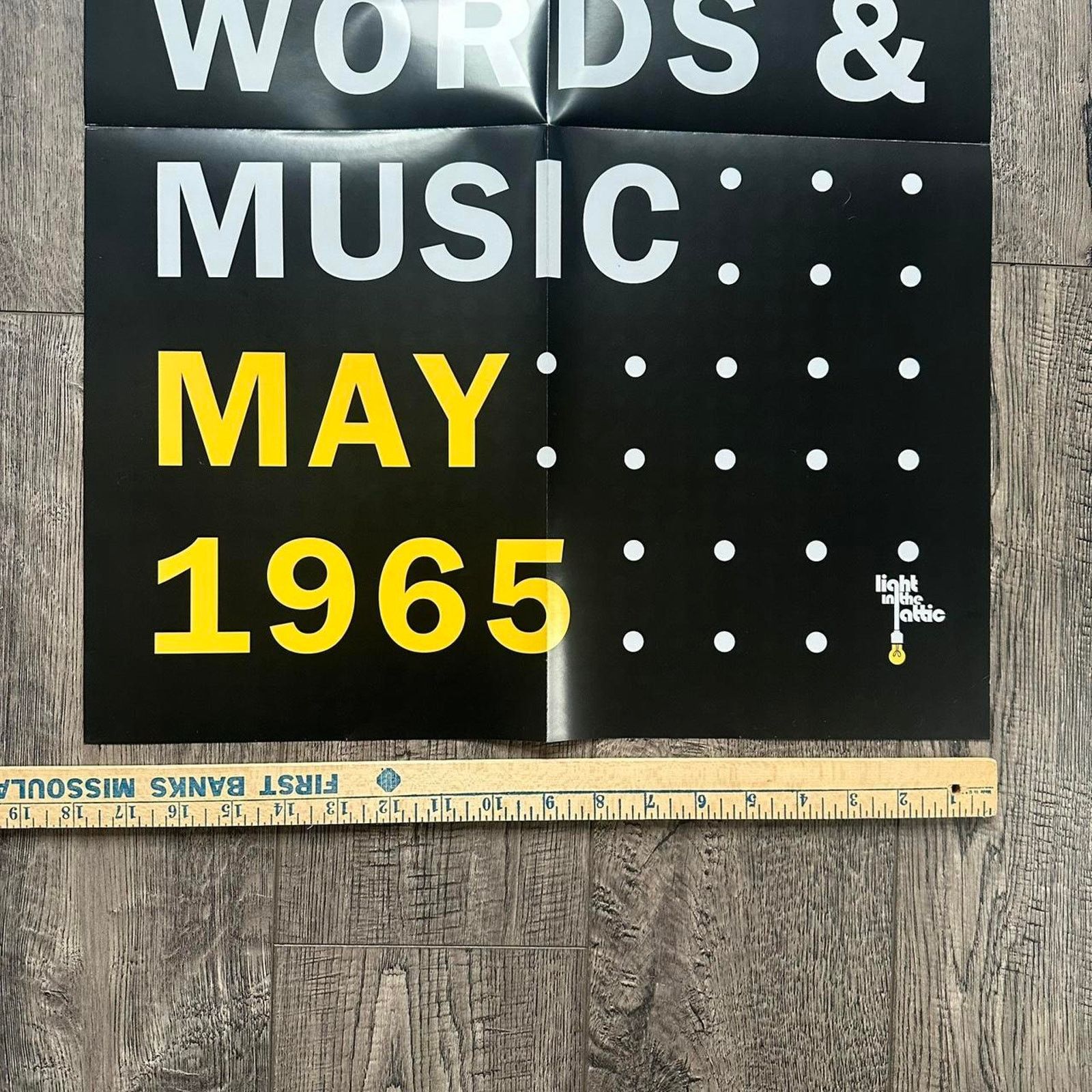 Band Tees Lou Reed Words & Music May 1965 Album Music Promo Poster Size ONE SIZE - 8 Thumbnail