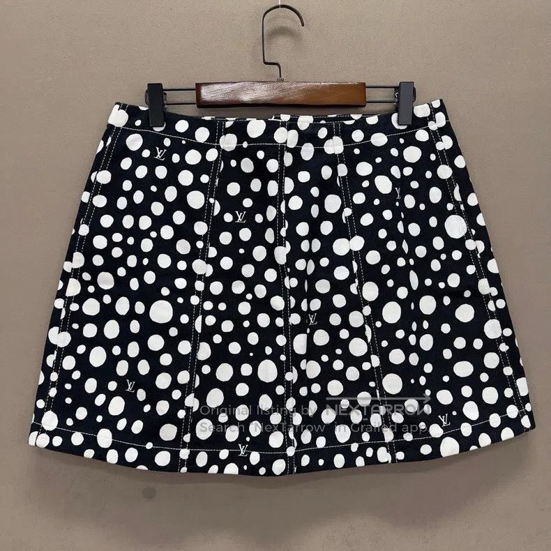 Louis Vuitton Louis Vuitton Yayoi Kusama slouchy black polka-dot cotton Size 39" - 2 Thumbnail
