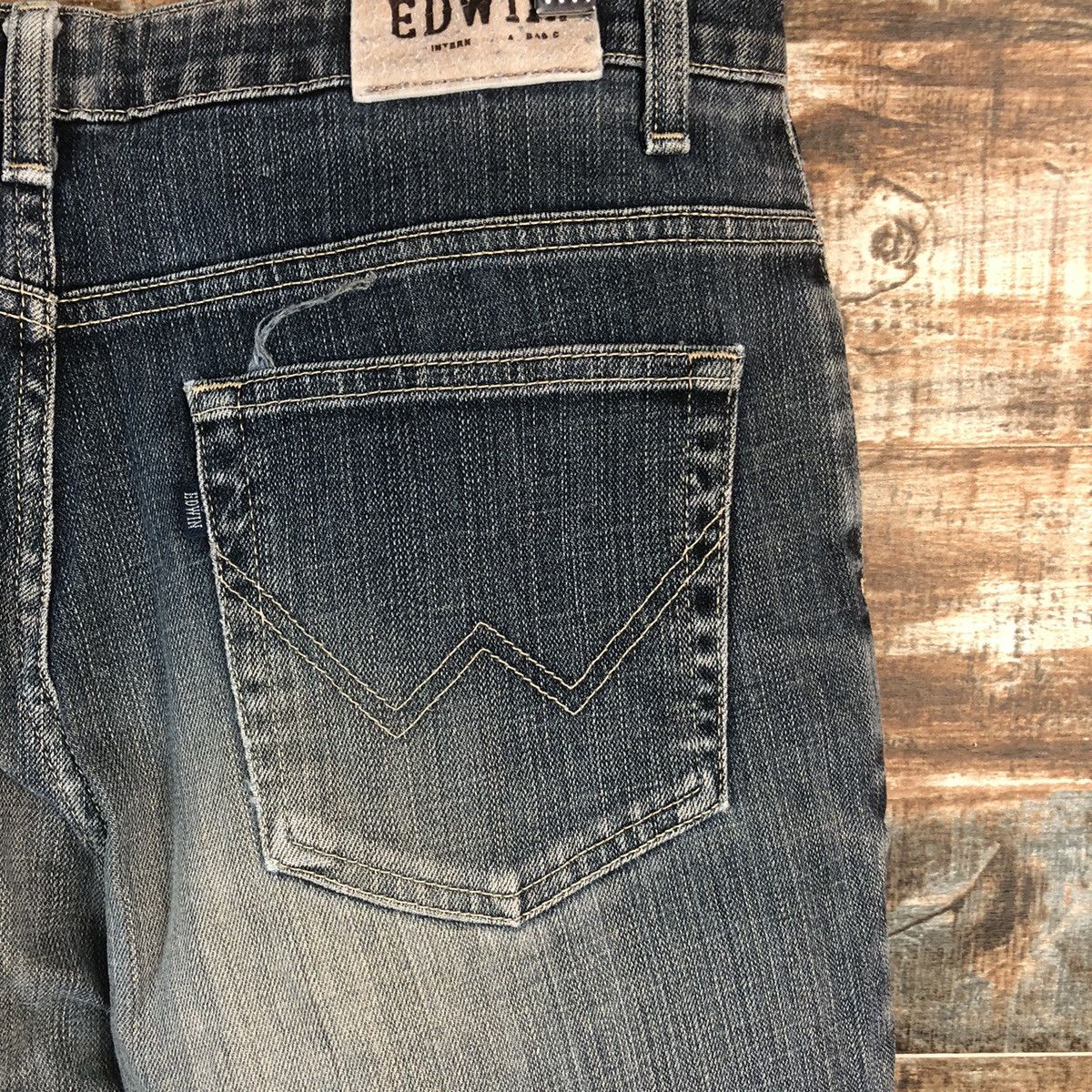 Edwin DL Edwin japan vintage jeans Blue Denim Pants #C268 Size US 33 - 16 Thumbnail