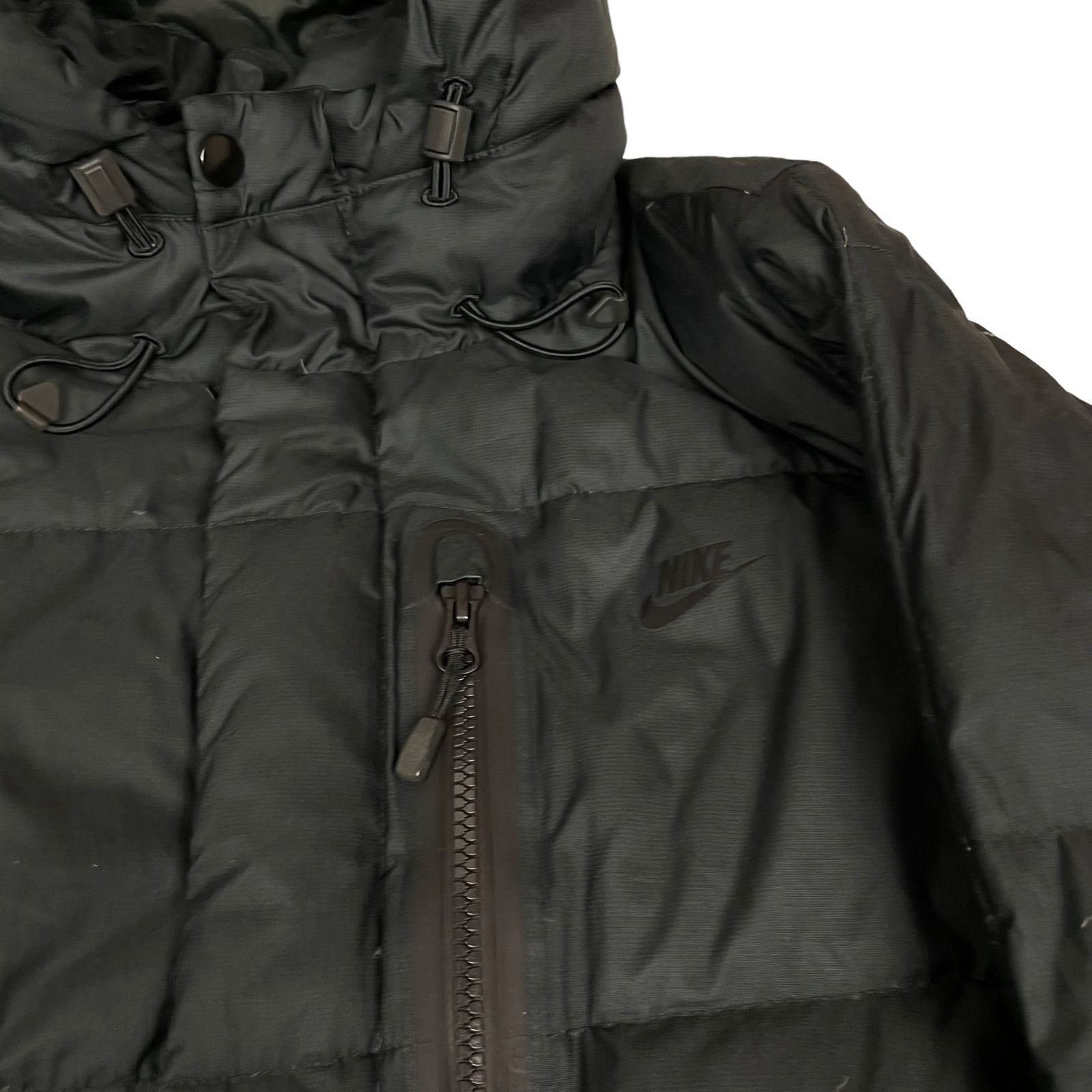 Nike × Vintage Nike Adult Black Long Sleeve Hooded Full Zip Puffer Jacket M Size US M / EU 48-50 / 2 - 3 Thumbnail