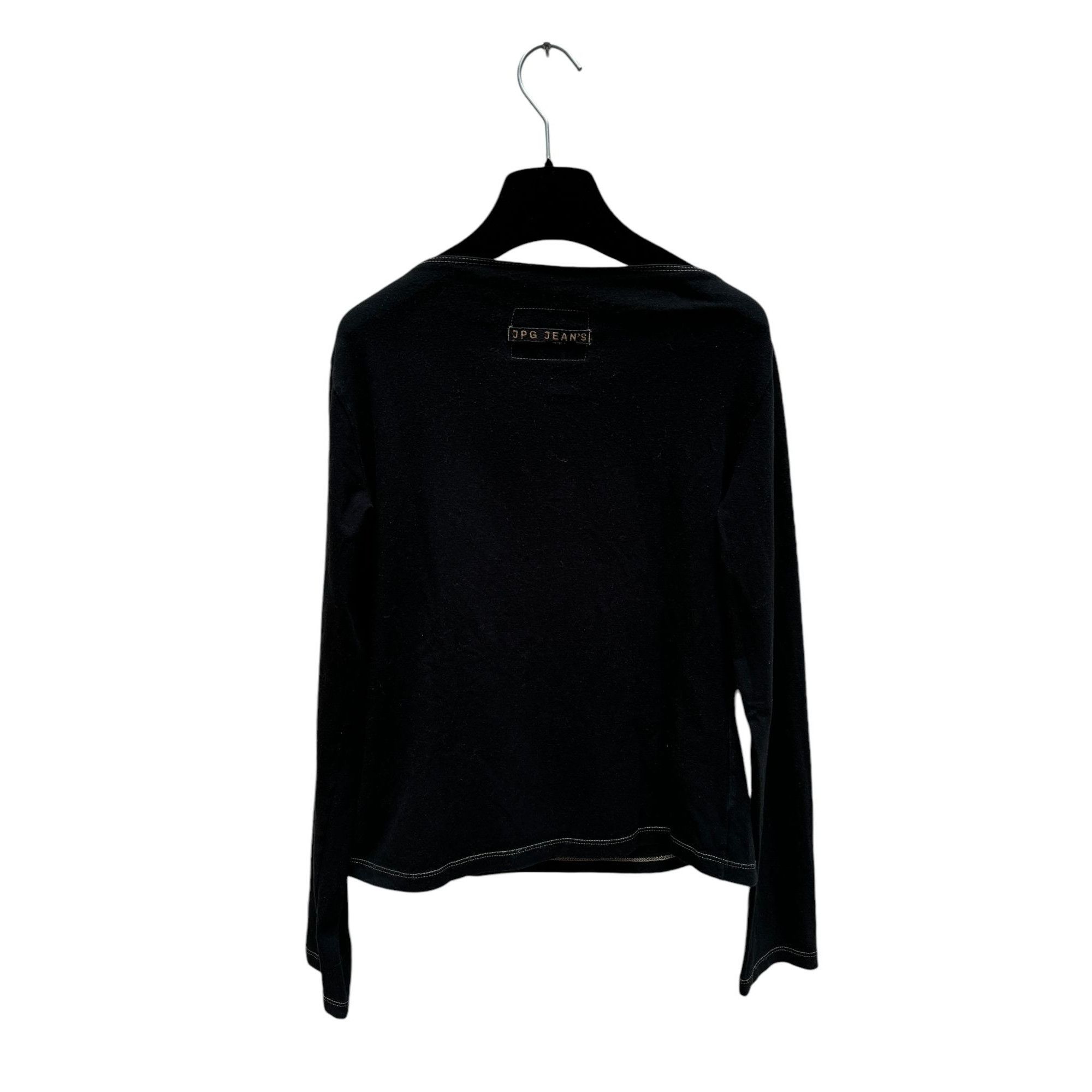 Jean Paul Gaultier Black Cotton Longsleeves Size M / US 6-8 / IT 42-44 - 2 Thumbnail