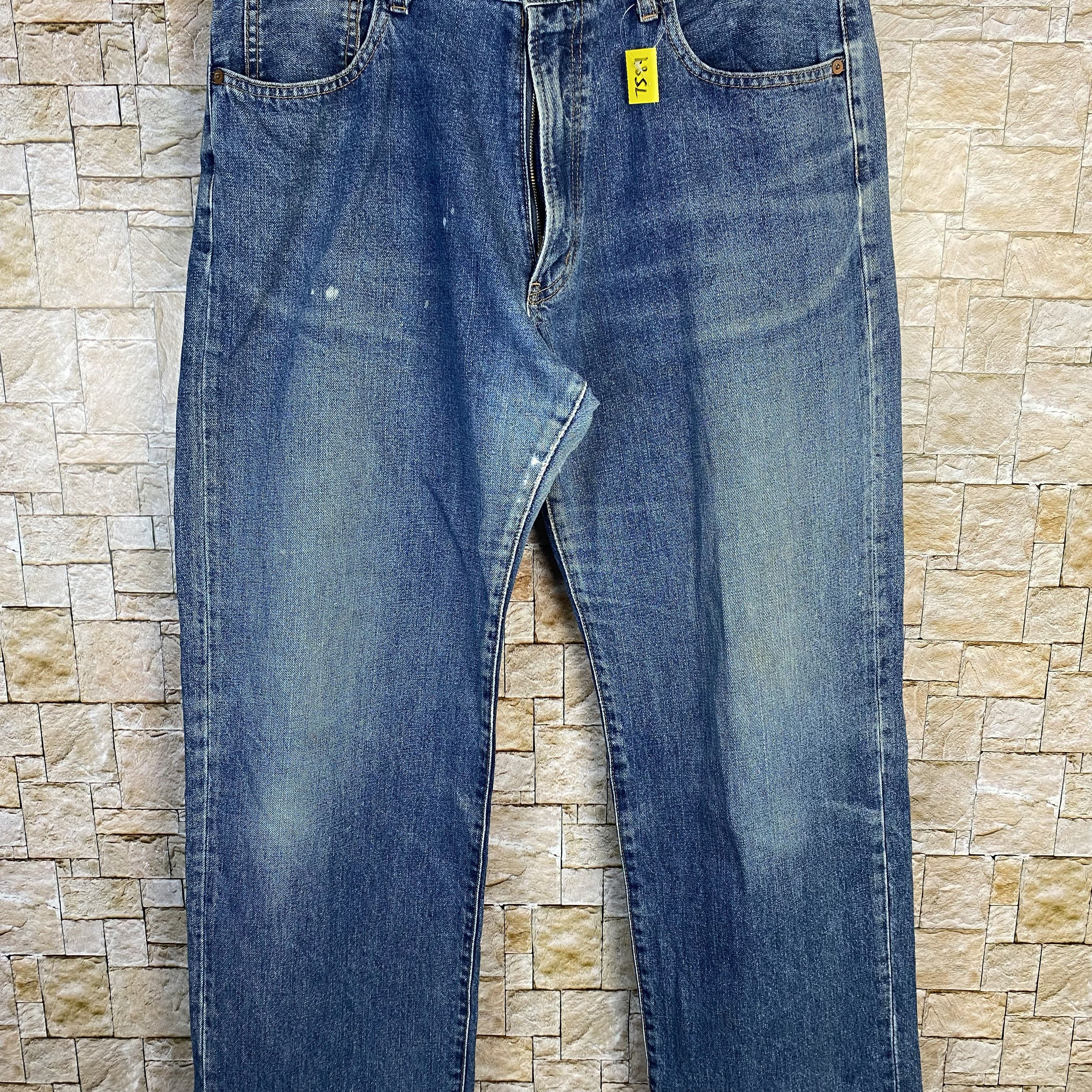 Vintage Japan vintage Blue Denim Pants #7589 Size US 34 / EU 50 - 3 Thumbnail