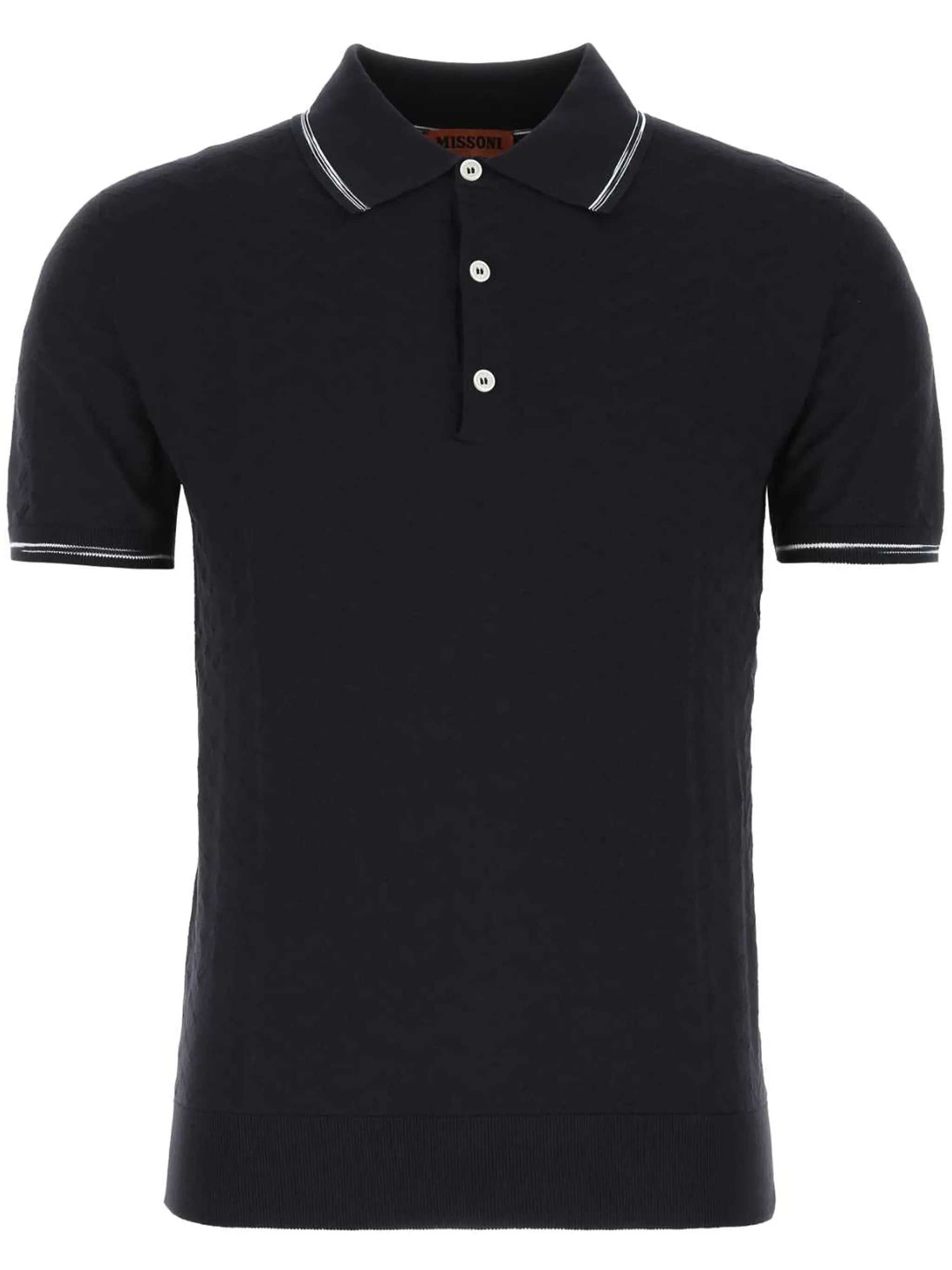 Missoni o1y0225 Polo Shirt in Midnight Blue Size US M / EU 48-50 / 2 - 1 Thumbnail