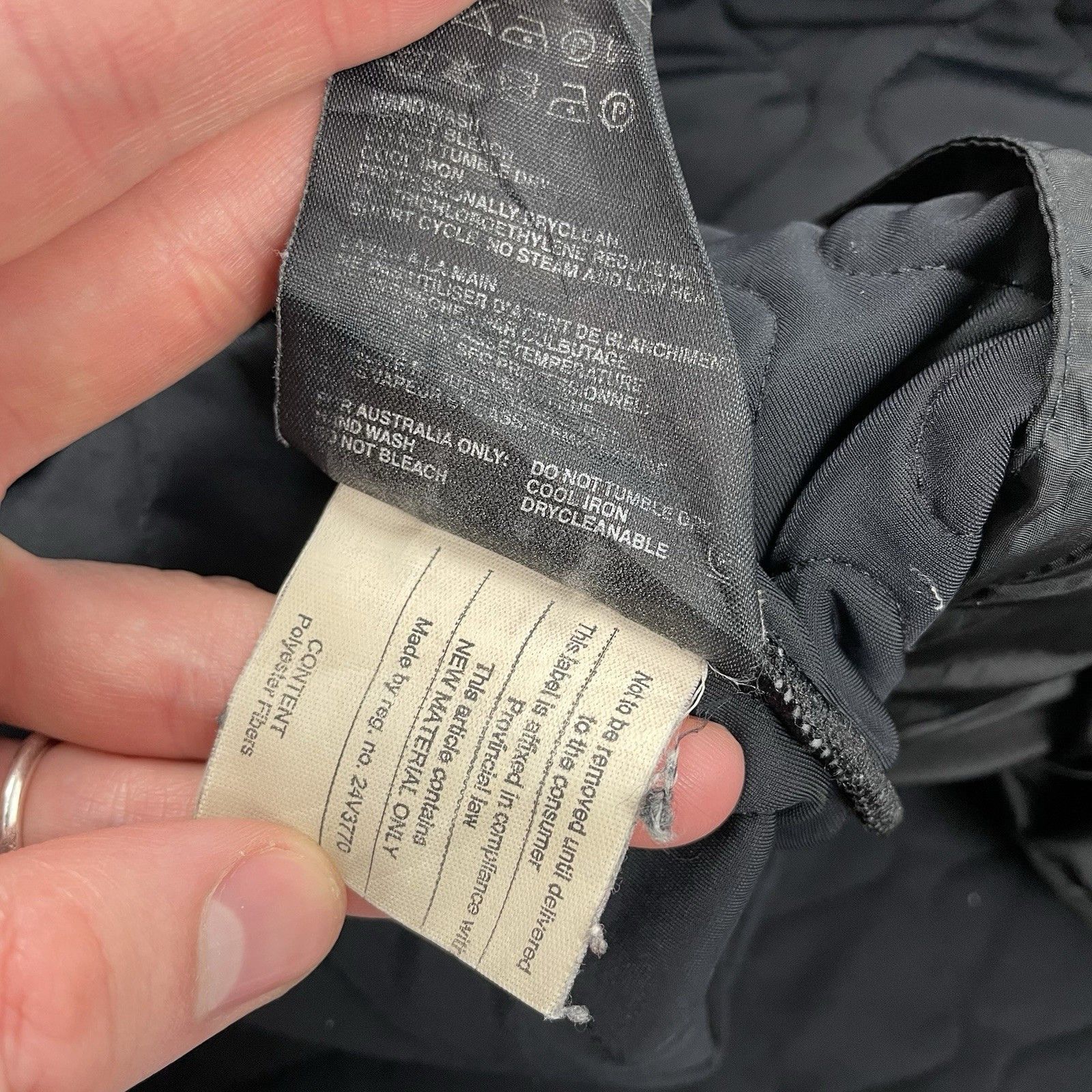 Prada Vintage Prada Sport Jacket Black Wool Nylon Quilted Knit Size L / US 10 / IT 46 - 7 Thumbnail