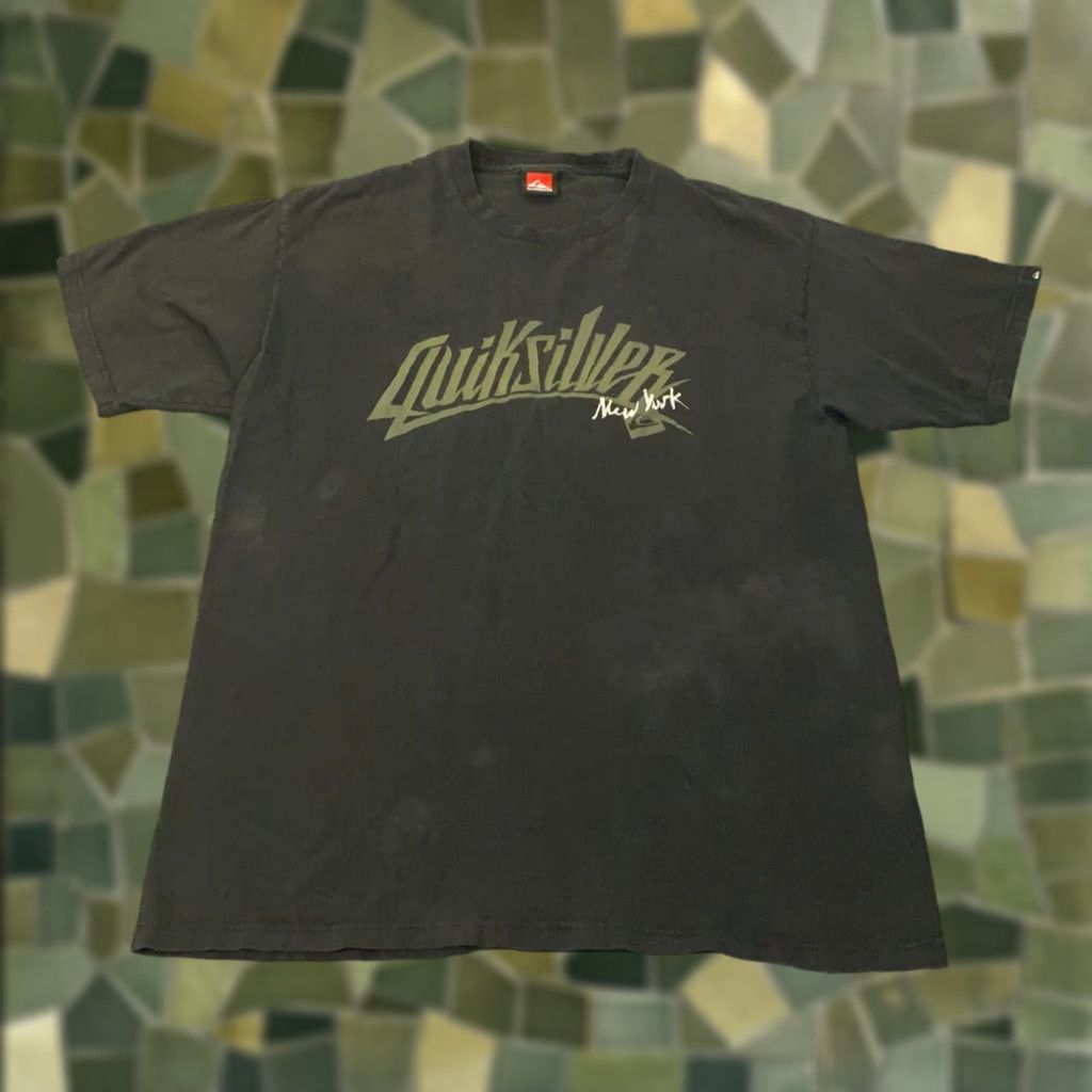 Quiksilver VINTAGE Quiksilver Shirt Mens Large Black Distressed 90s Beach Skate New York Size US L / EU 52-54 / 3 - 1 Thumbnail