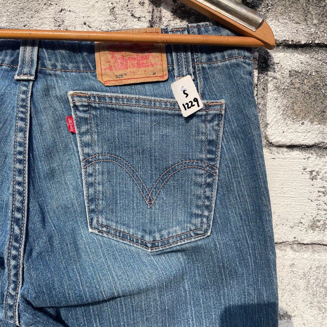 Levi's Vintage Clothing Size 31 Levis 525 Bootcut Jeans Denim for Woman Size 31" - 4 Thumbnail