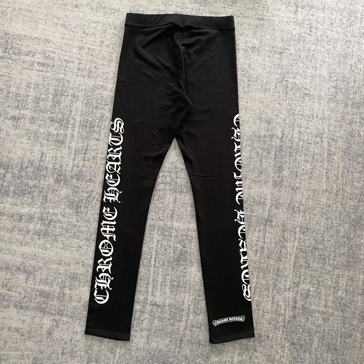 Chrome Hearts Chrome Hearts Scroll white print leggings black Size 25" / US 0 / IT 36 - 4 Thumbnail