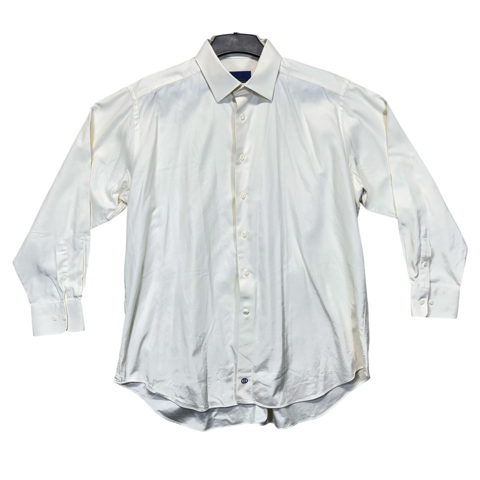 David Donahue David Donahue Yellow Dress Shirt Long Sleeve Mens 34/35 Size US XL / EU 56 / 4 - 1 Thumbnail