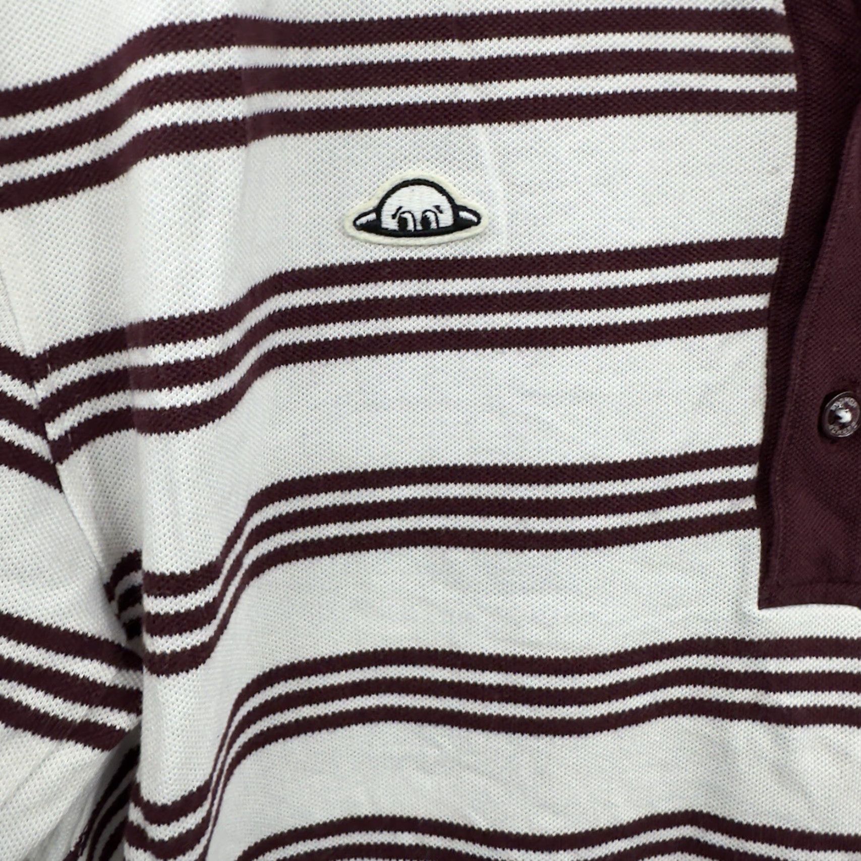 Vintage Radmor Golf Polo Shirt Mens M Striped Pique Stretch Logo White Red Clothing Sports Golf Shirt Polo Size US M / EU 48-50 / 2 - 4 Thumbnail