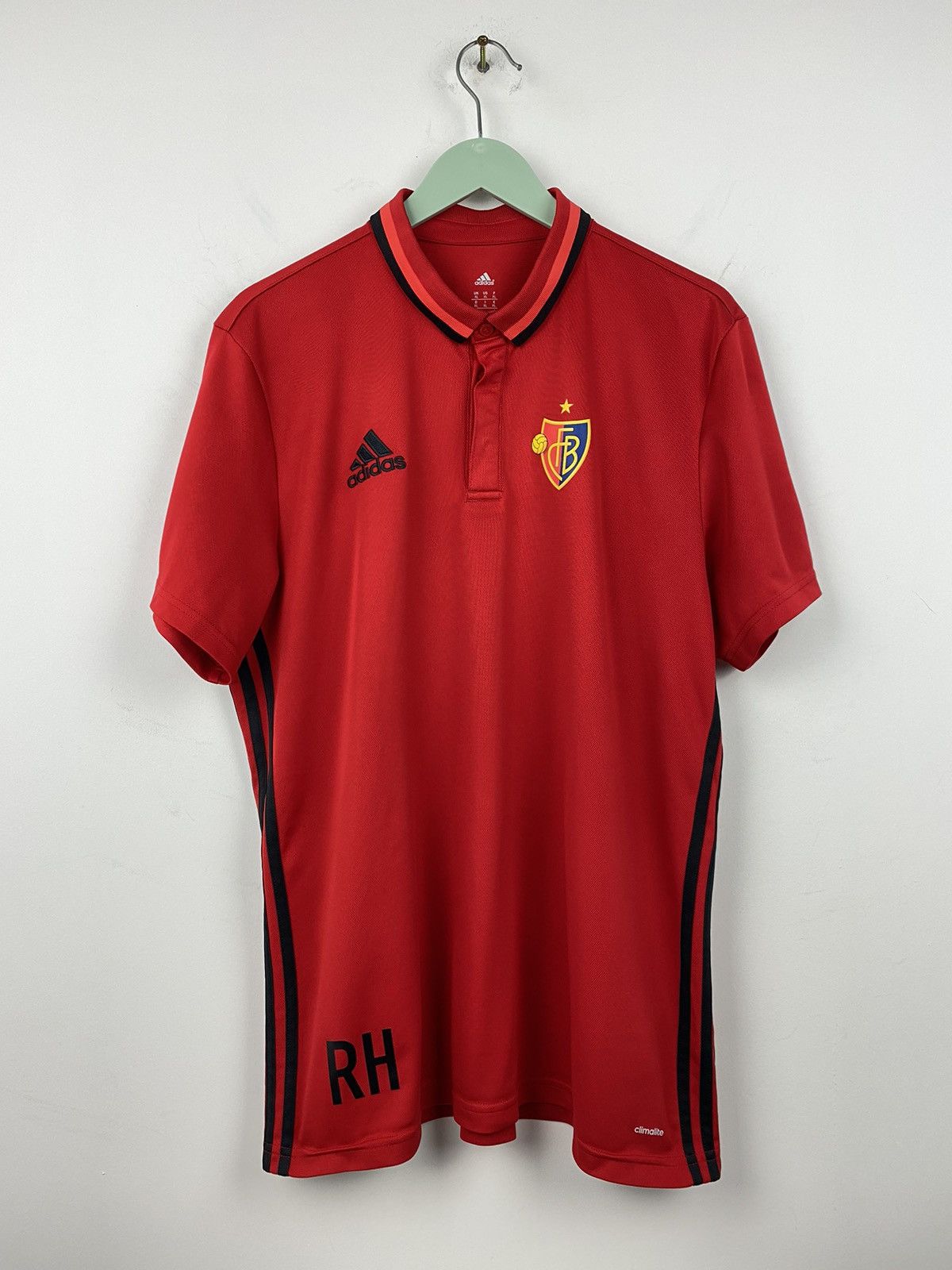 Adidas Basel Adidas Training Football Soccer Jersey PSG Milan Roma Size US XL / EU 56 / 4 - 1 Thumbnail