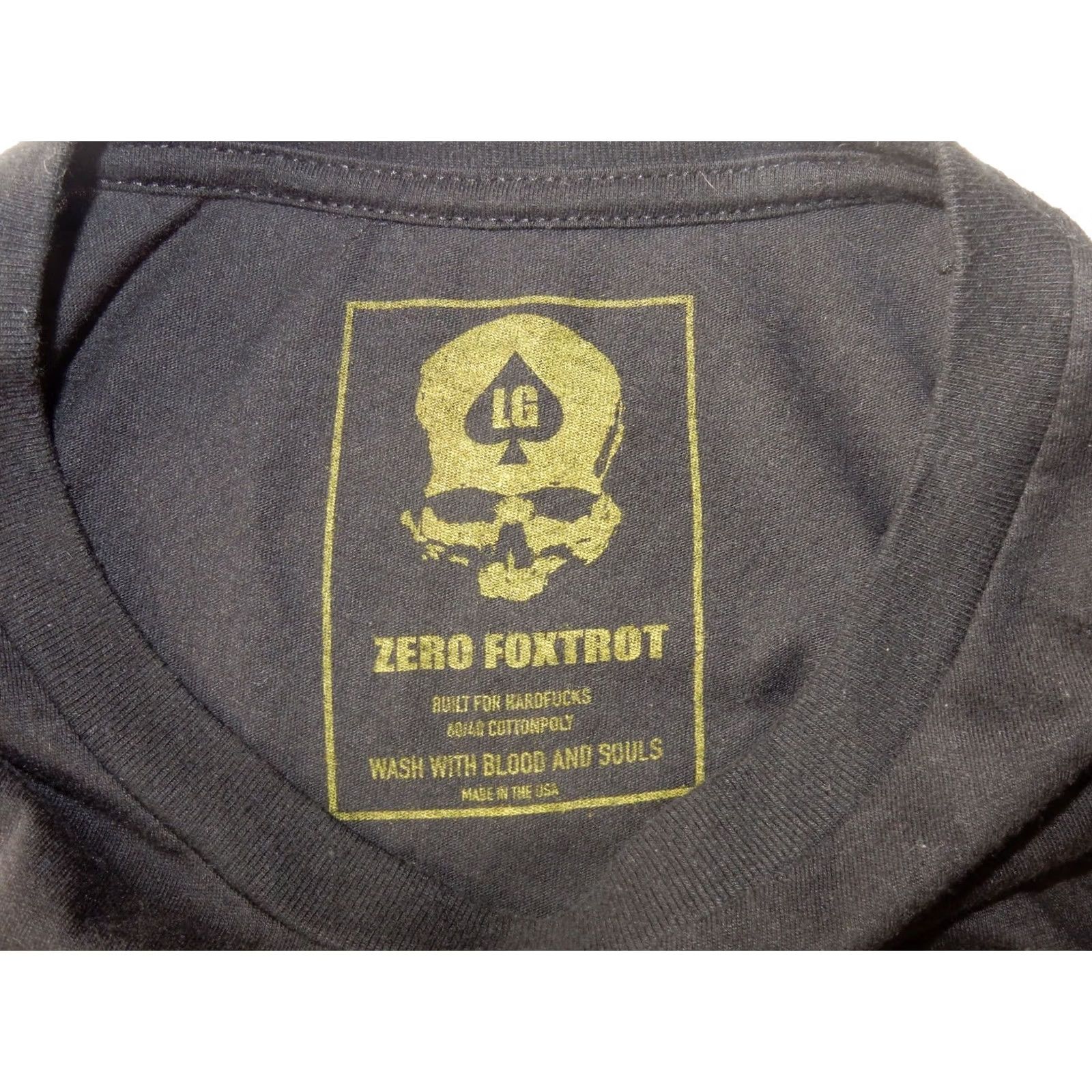 Vintage Zero Fox Trot T-Shirt Men L Eyes On The Prize Black Cotton Short Sleeve Graphic Print Shirt Mens Size US L / EU 52-54 / 3 - 3 Thumbnail