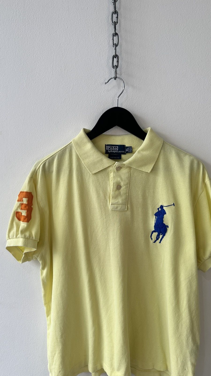 Polo Ralph Lauren Polo Ralph Lauren Big Pony Shirt Size XL Custom Fit Yellow Size US XL / EU 56 / 4 - 5 Thumbnail