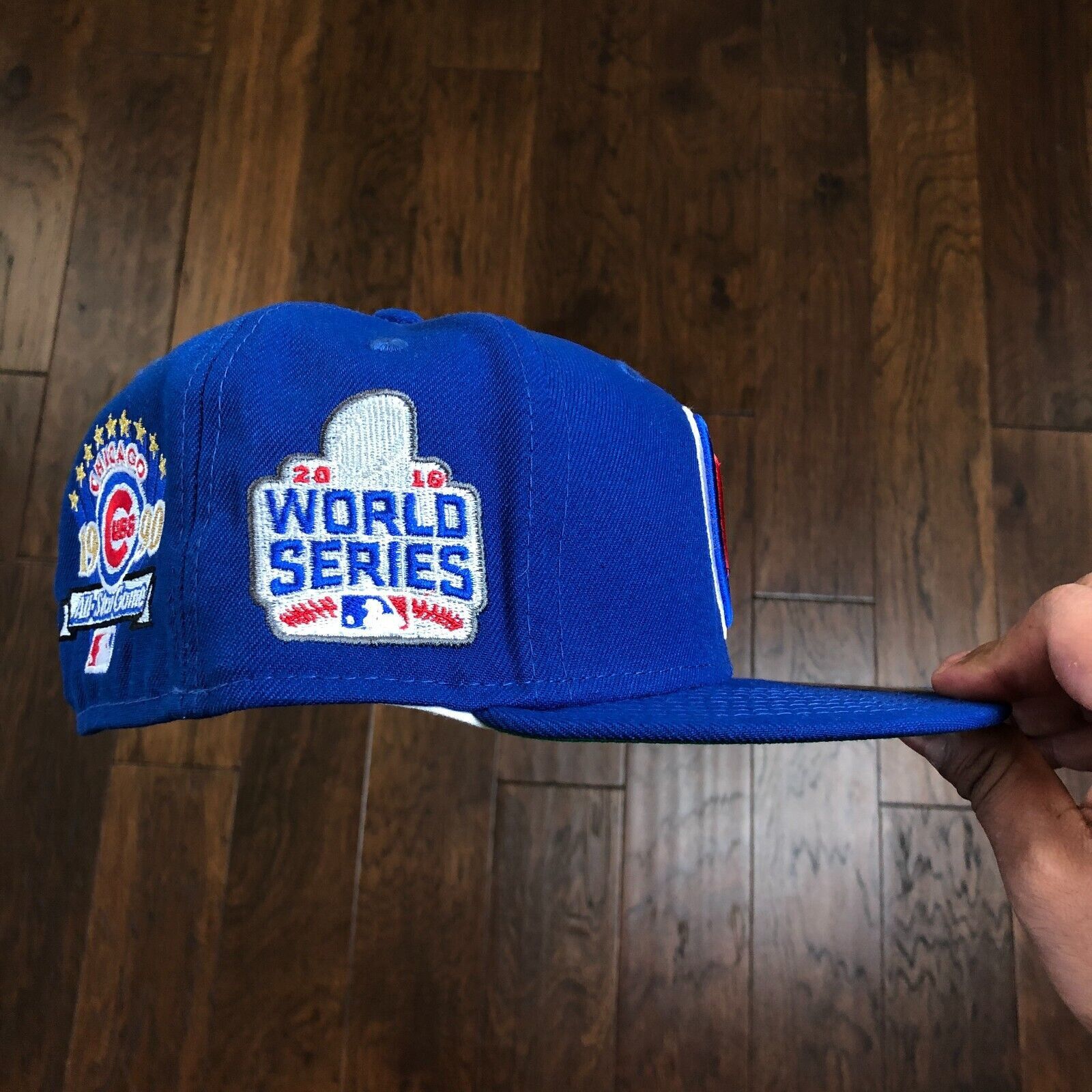 New Era CHICAGO CUBS 2010 WORLD SERIES PATCH BLUE CAP HAT SIZE 7 1/4 Size ONE SIZE - 6 Thumbnail