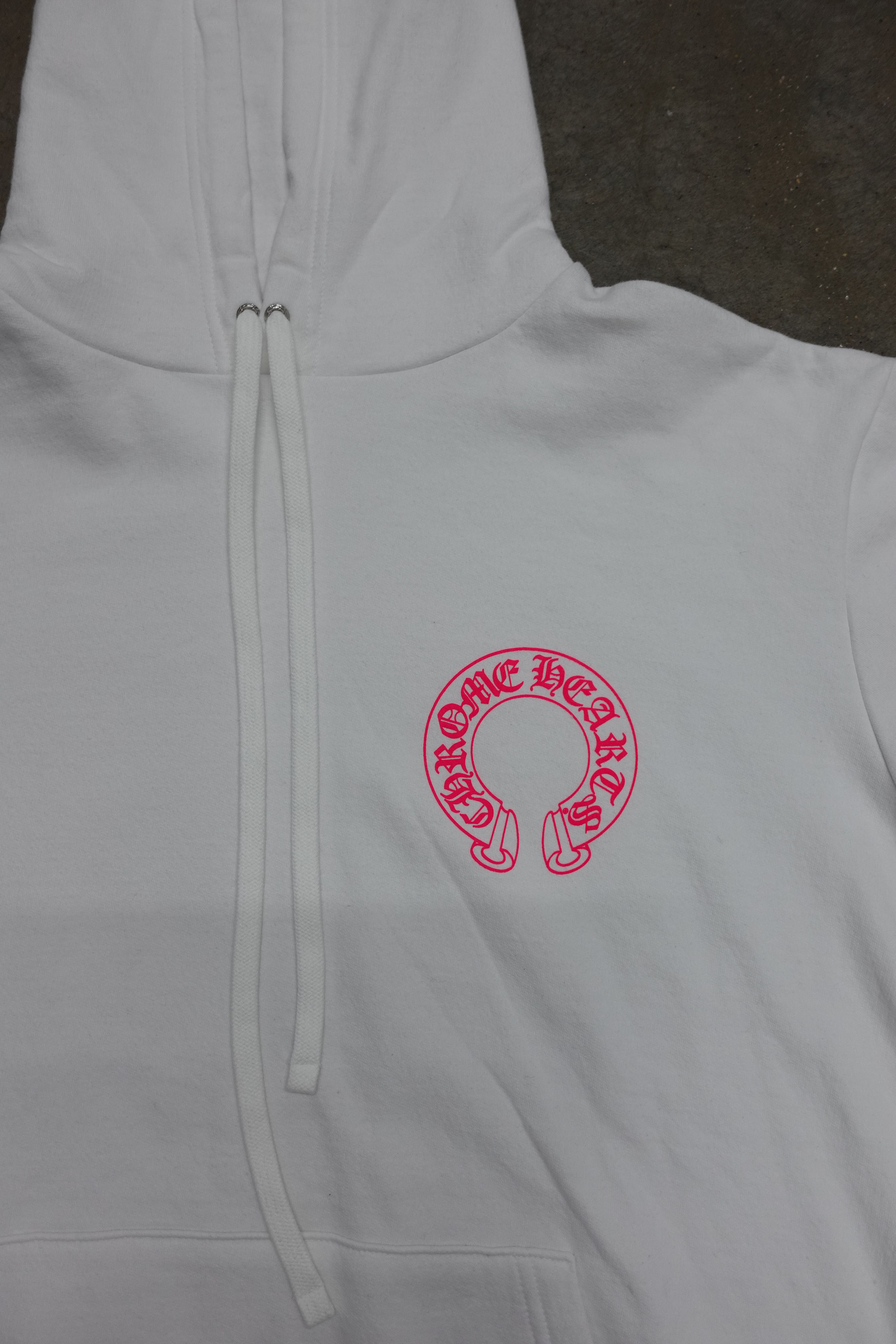 Chrome Hearts CHROME HEARTS FLORAL HORSESHOE PULLOVER HOODIE WHITE PINK Size US XL / EU 56 / 4 - 3 Thumbnail