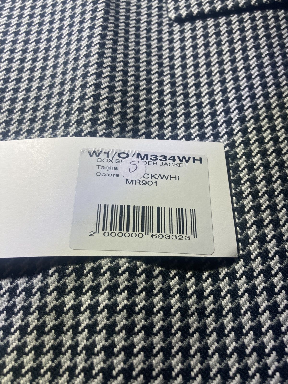 Martine Rose New AW21 Martine Rose Houndstooth Boxy Shoulder Jacket 2021 Size 46R - 3 Thumbnail